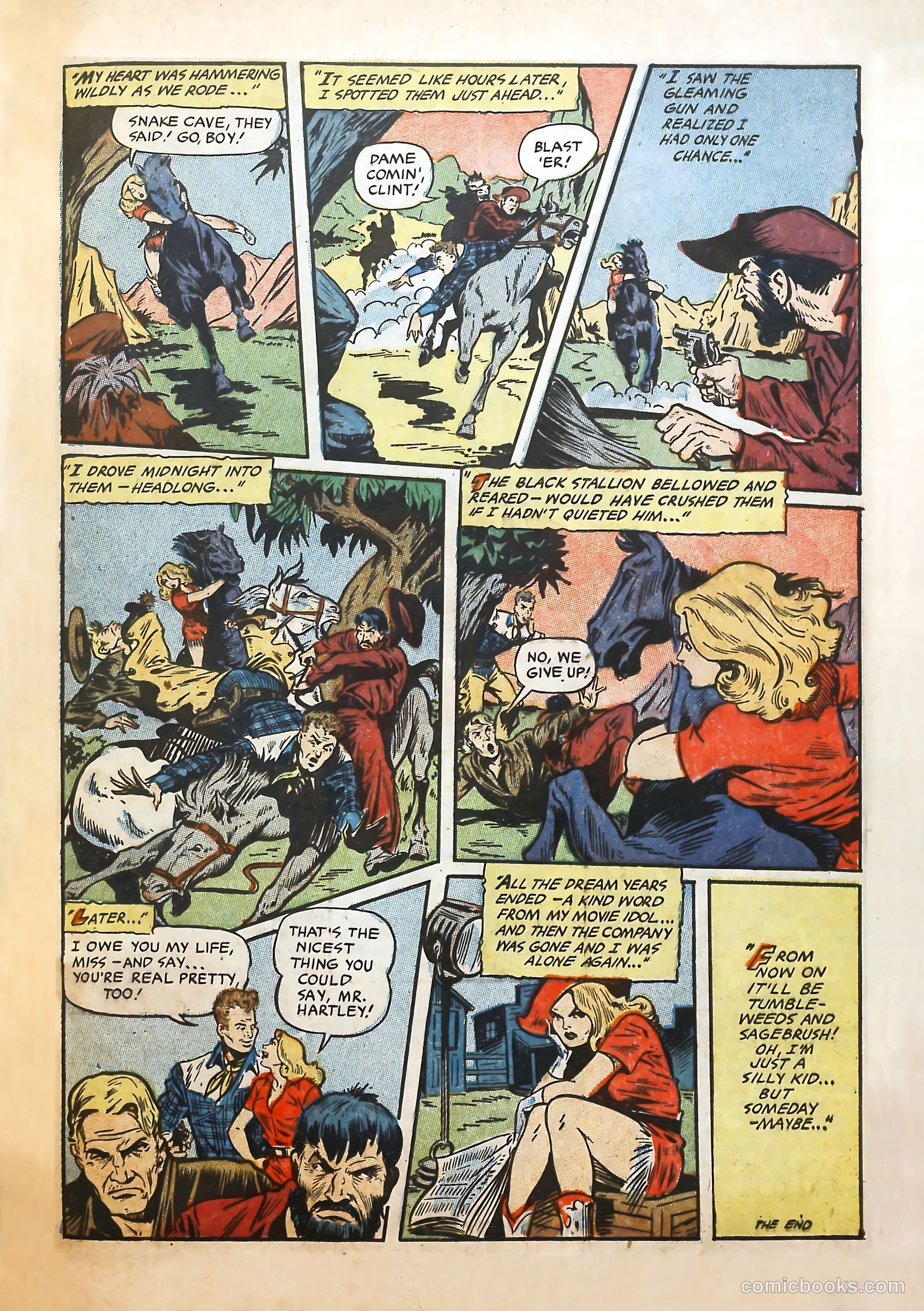 Cowgirl Romances #10 (1952) — page 33 of 36