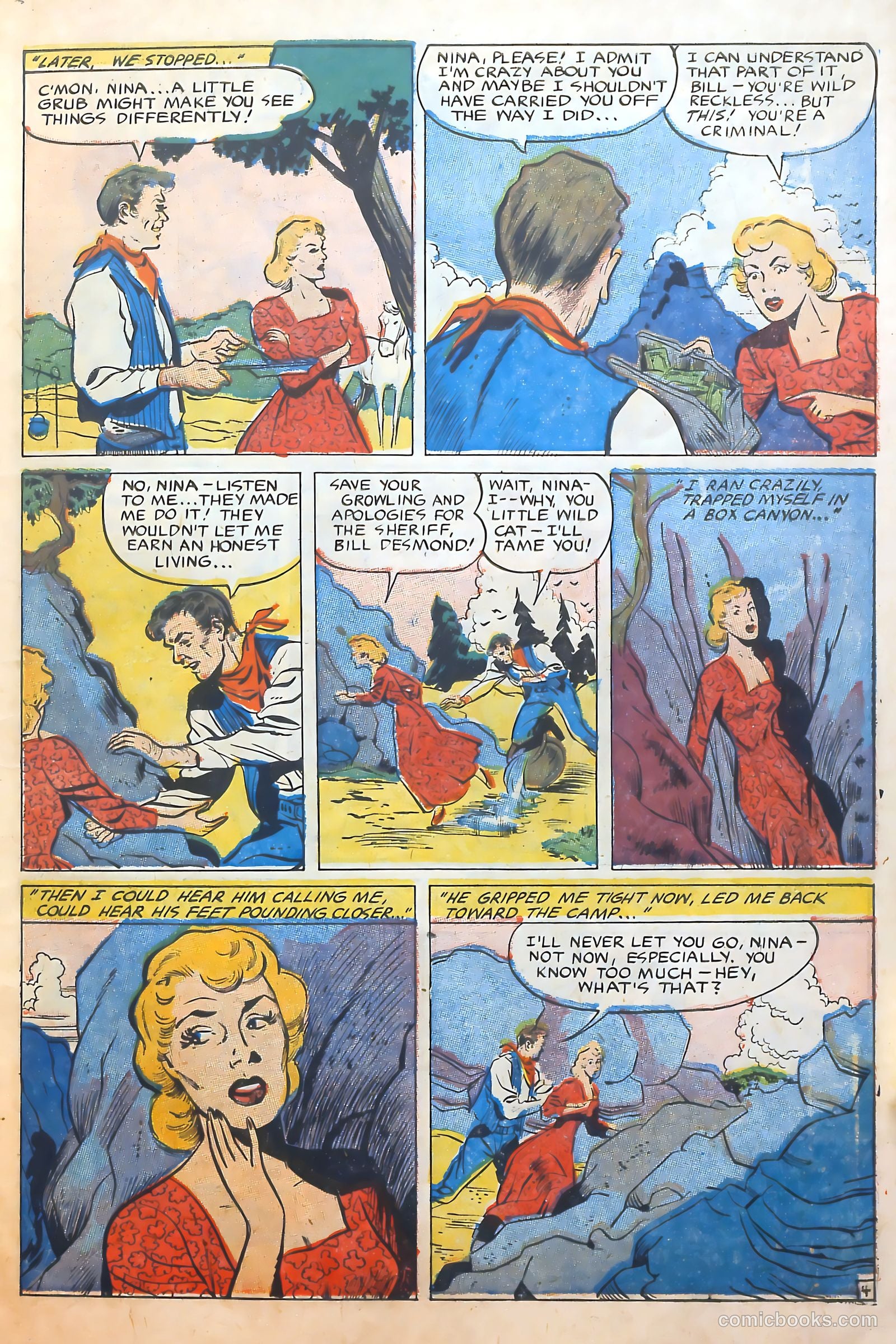 Cowgirl Romances #10 (1952) — page 7 of 36