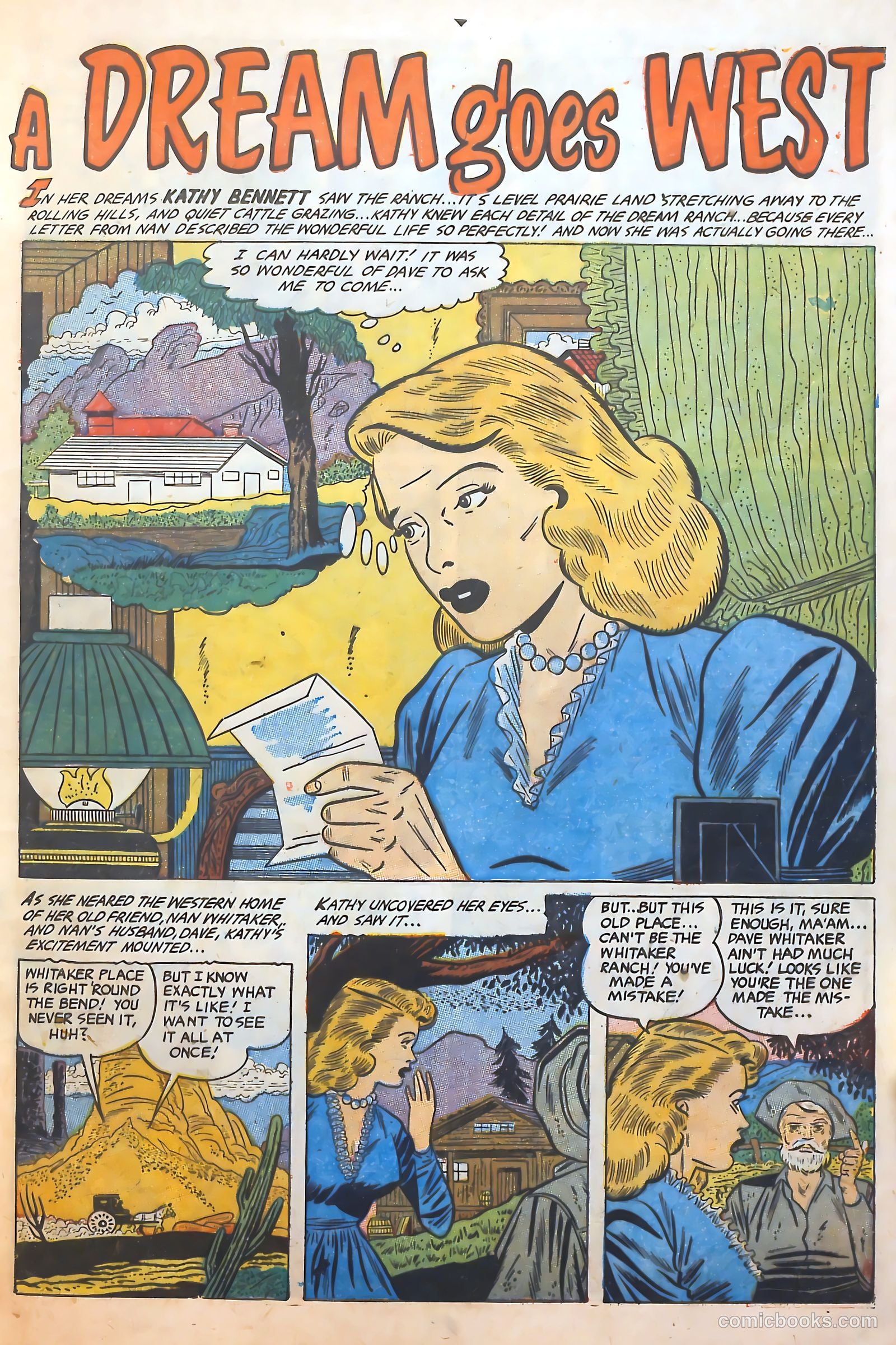 Cowgirl Romances #10 (1952) — page 9 of 36