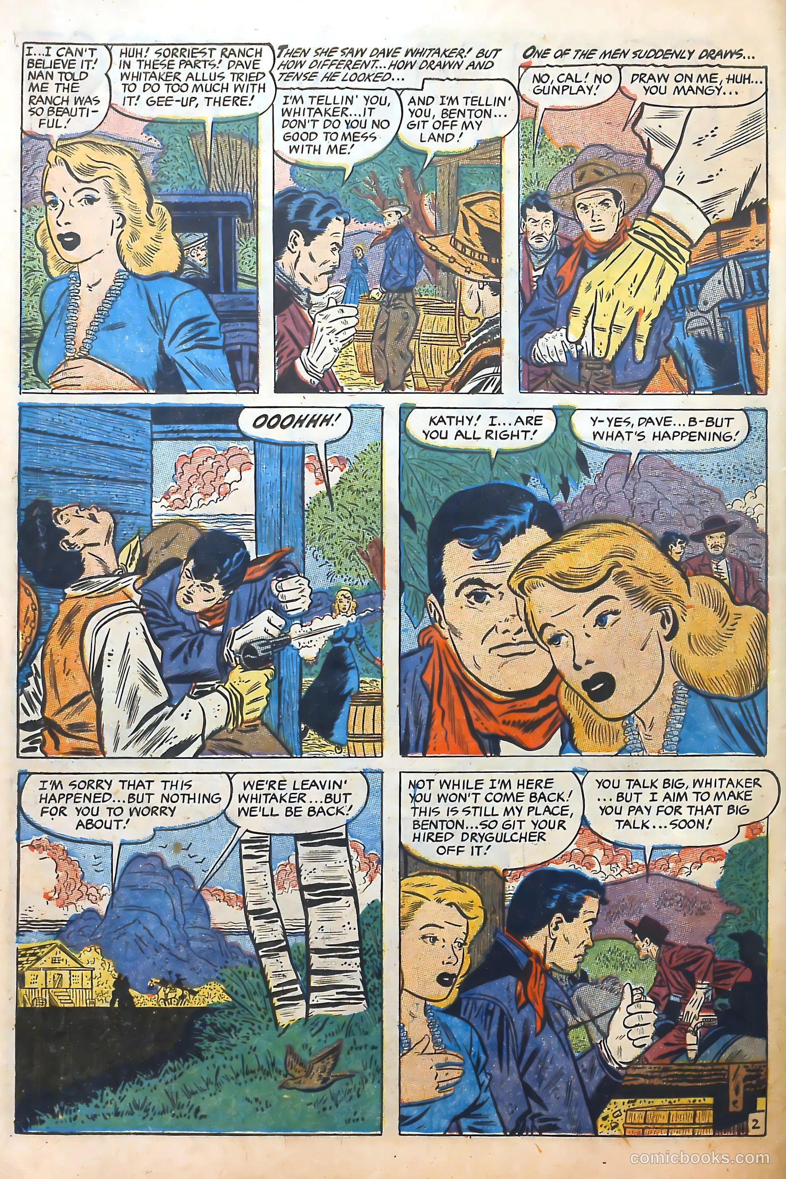 Cowgirl Romances #10 (1952) — page 10 of 36