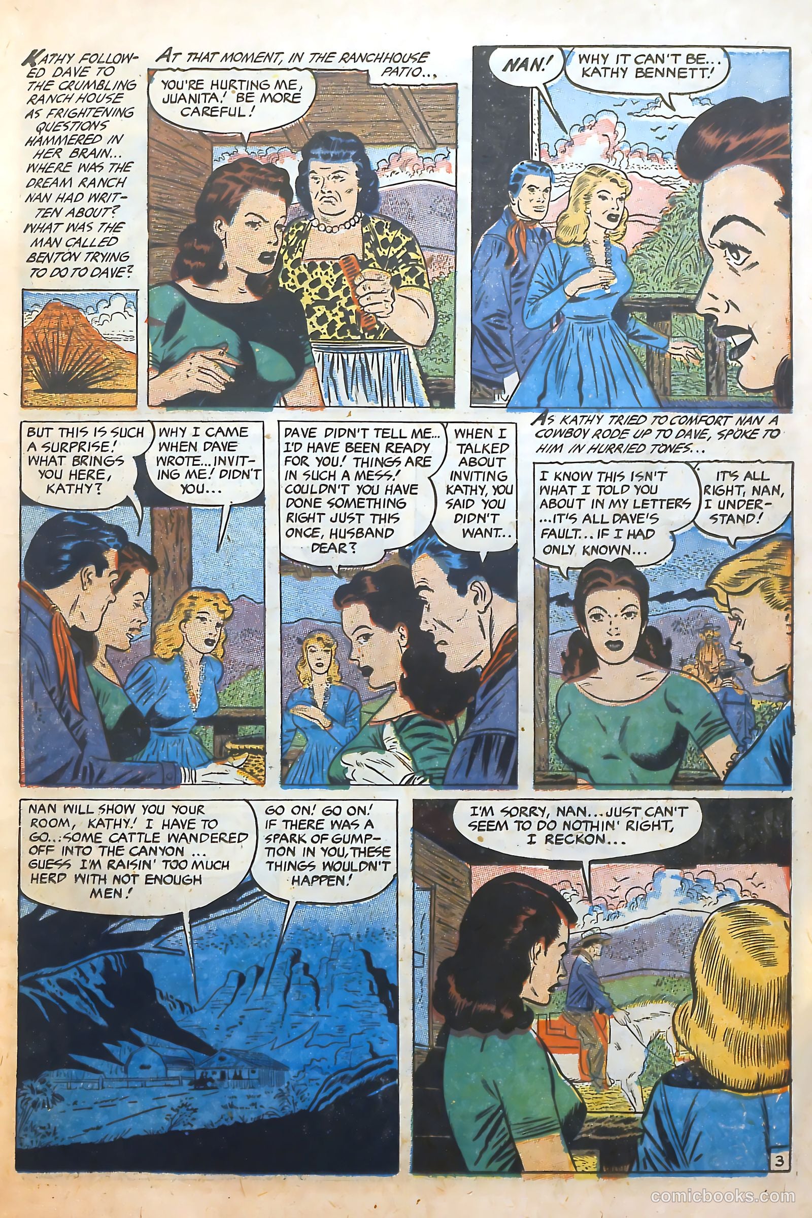 Cowgirl Romances #10 (1952) — page 11 of 36