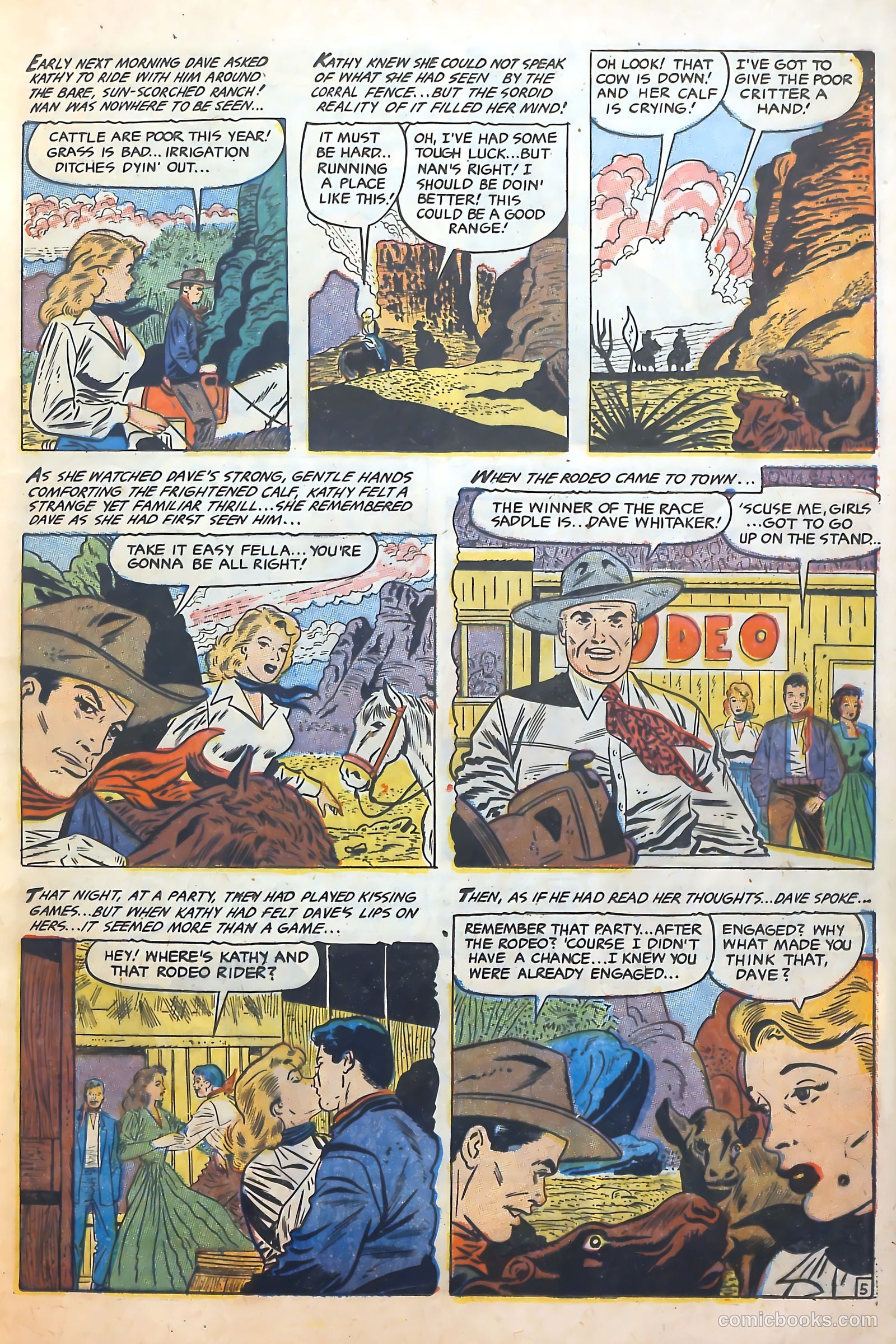 Cowgirl Romances #10 (1952) — page 13 of 36