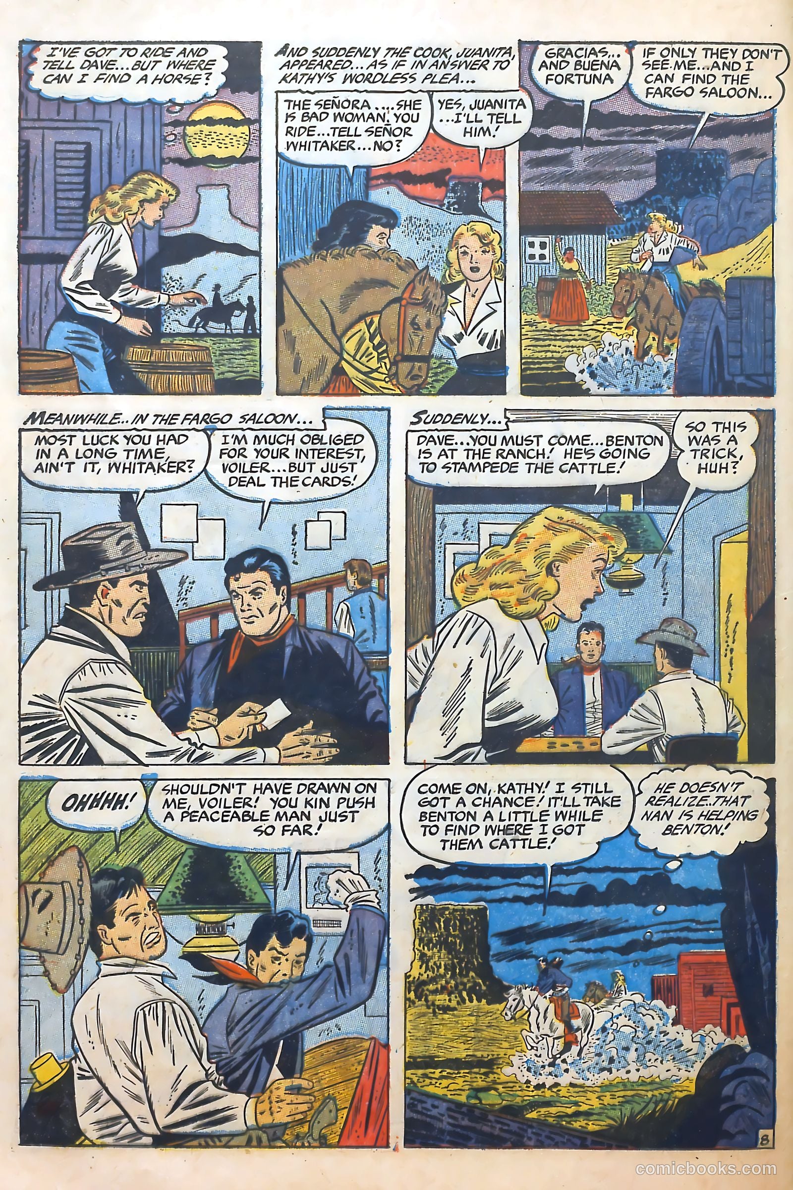 Cowgirl Romances #10 (1952) — page 16 of 36