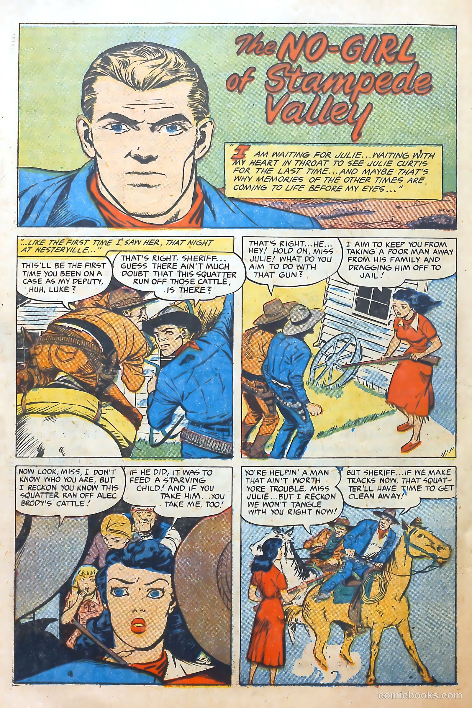 Cowgirl Romances #10 (1952) — page 22 of 36