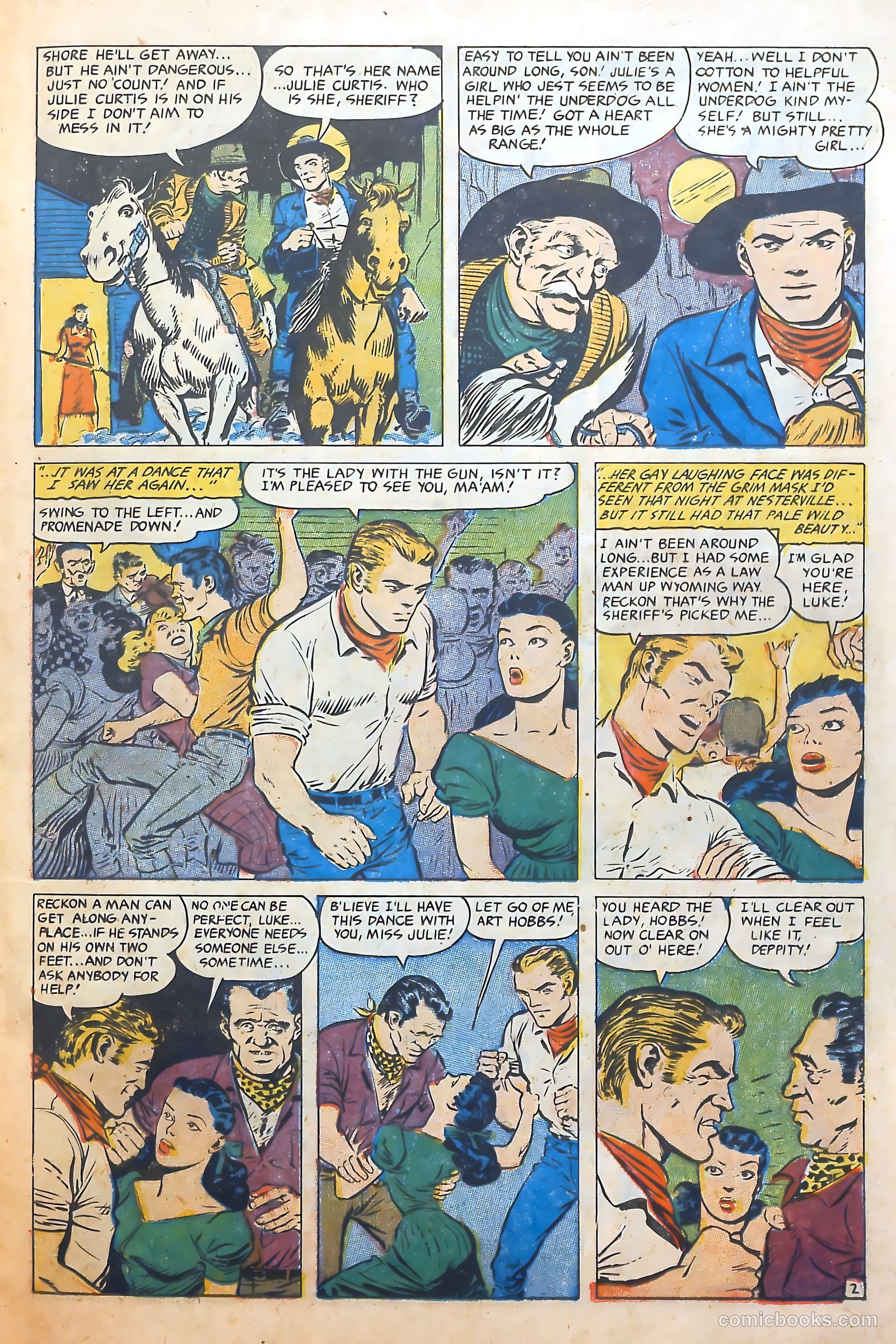Cowgirl Romances #10 (1952) — page 23 of 36