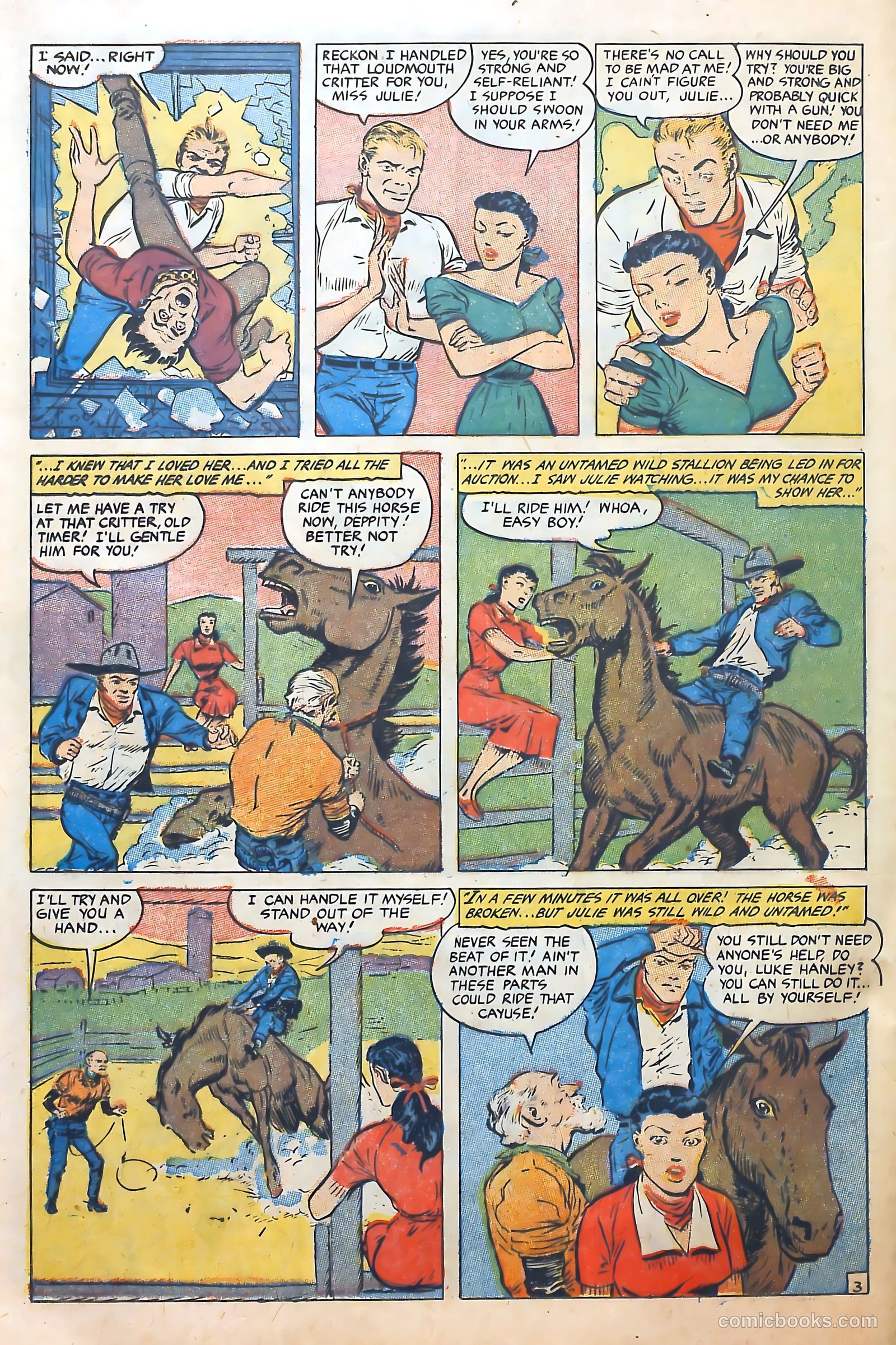 Cowgirl Romances #10 (1952) — page 24 of 36