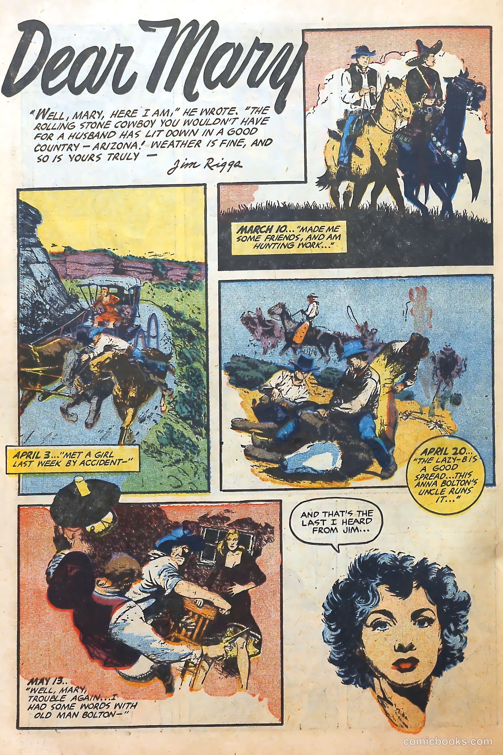 Cowgirl Romances #10 (1952) — page 26 of 36