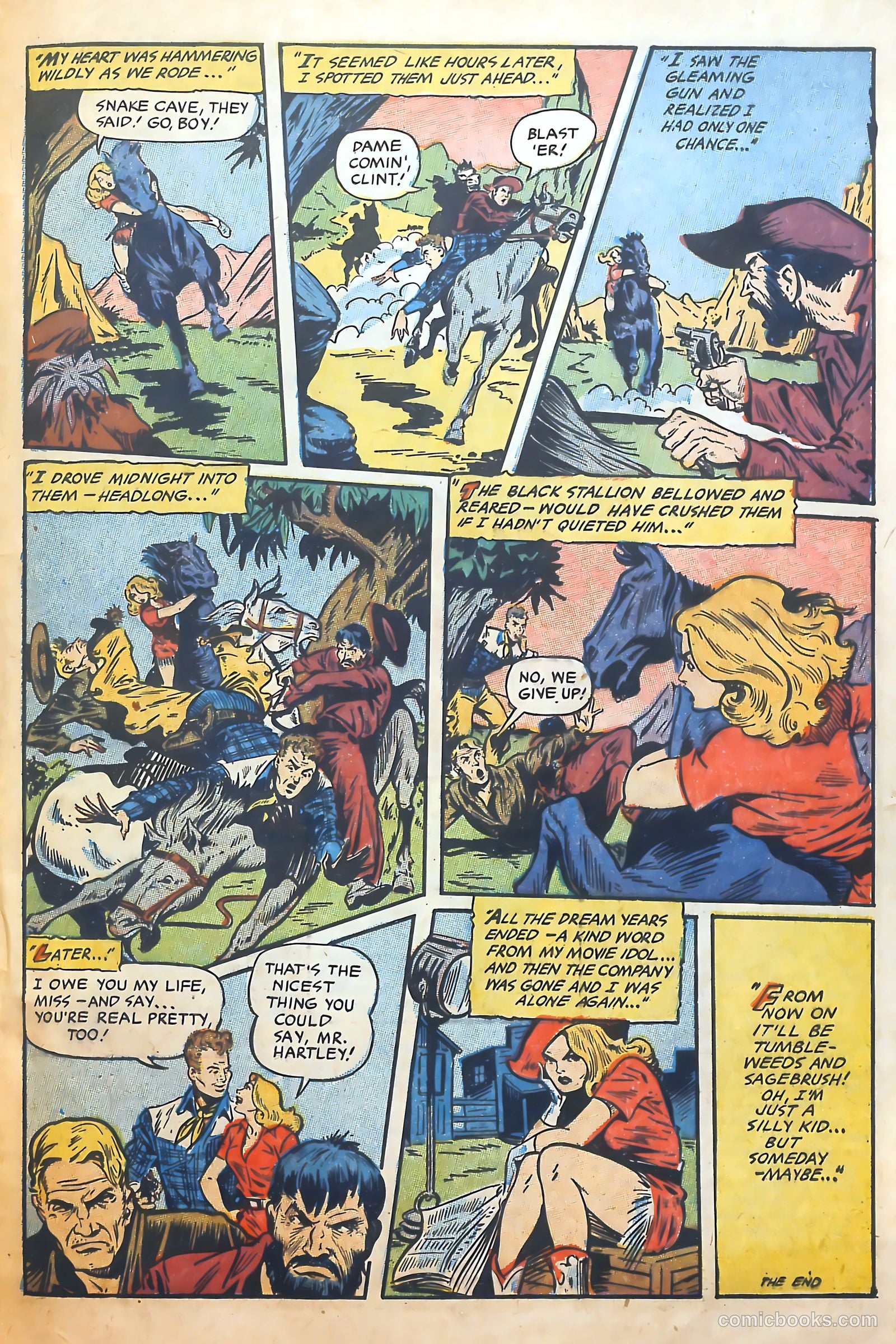 Cowgirl Romances #10 (1952) — page 33 of 36