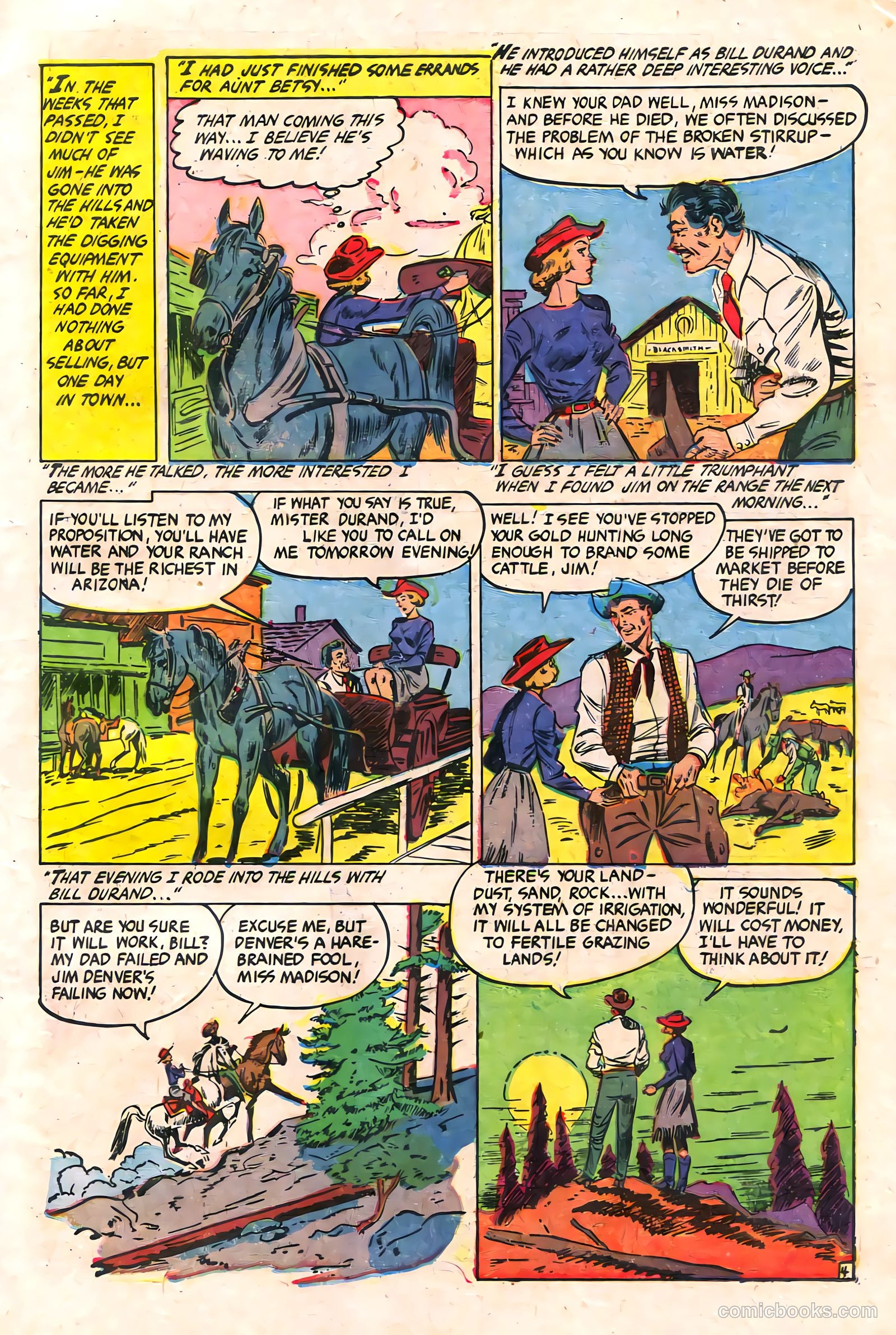Cowgirl Romances #11 (1952) — page 7 of 36
