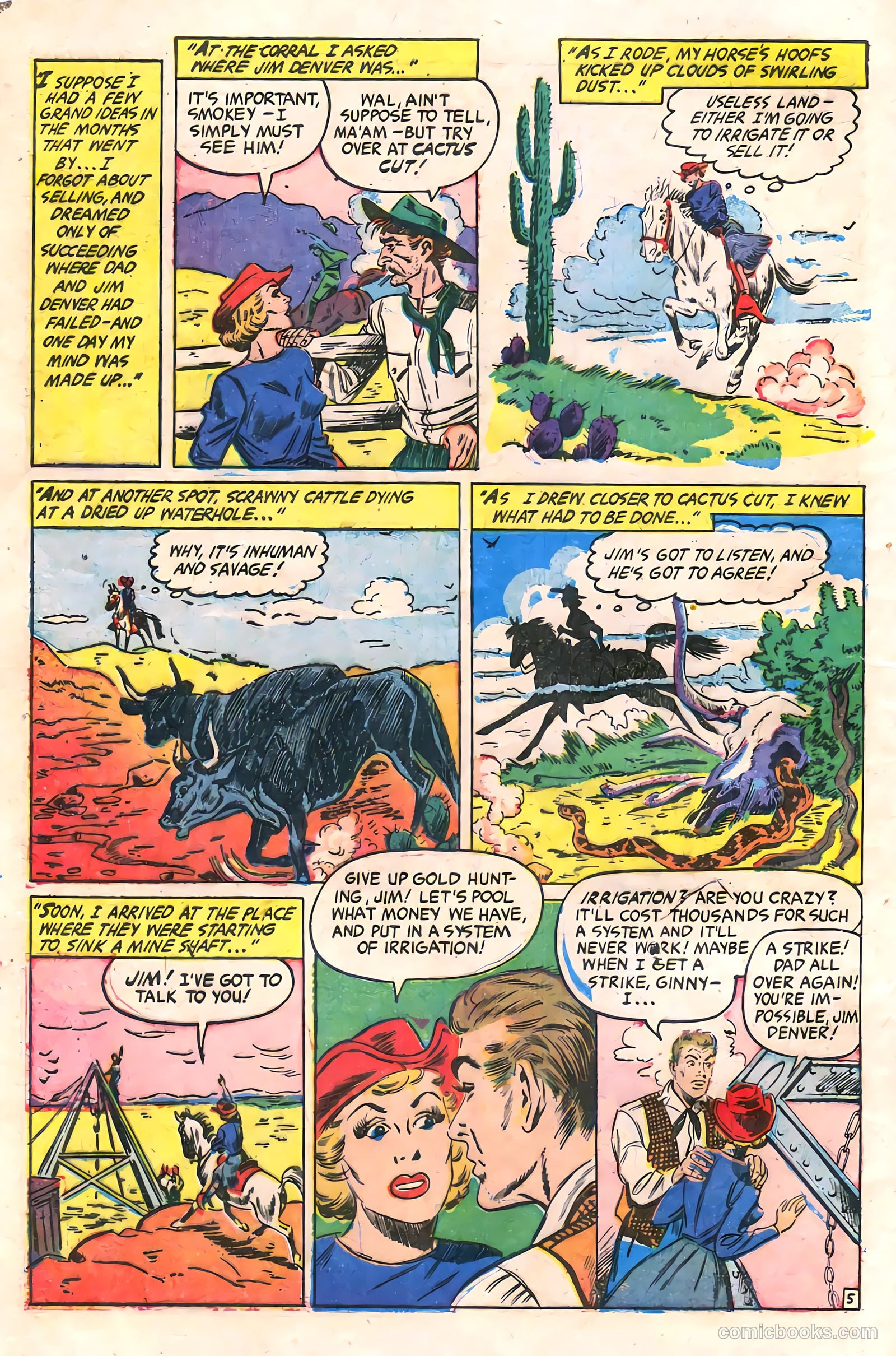 Cowgirl Romances #11 (1952) — page 8 of 36