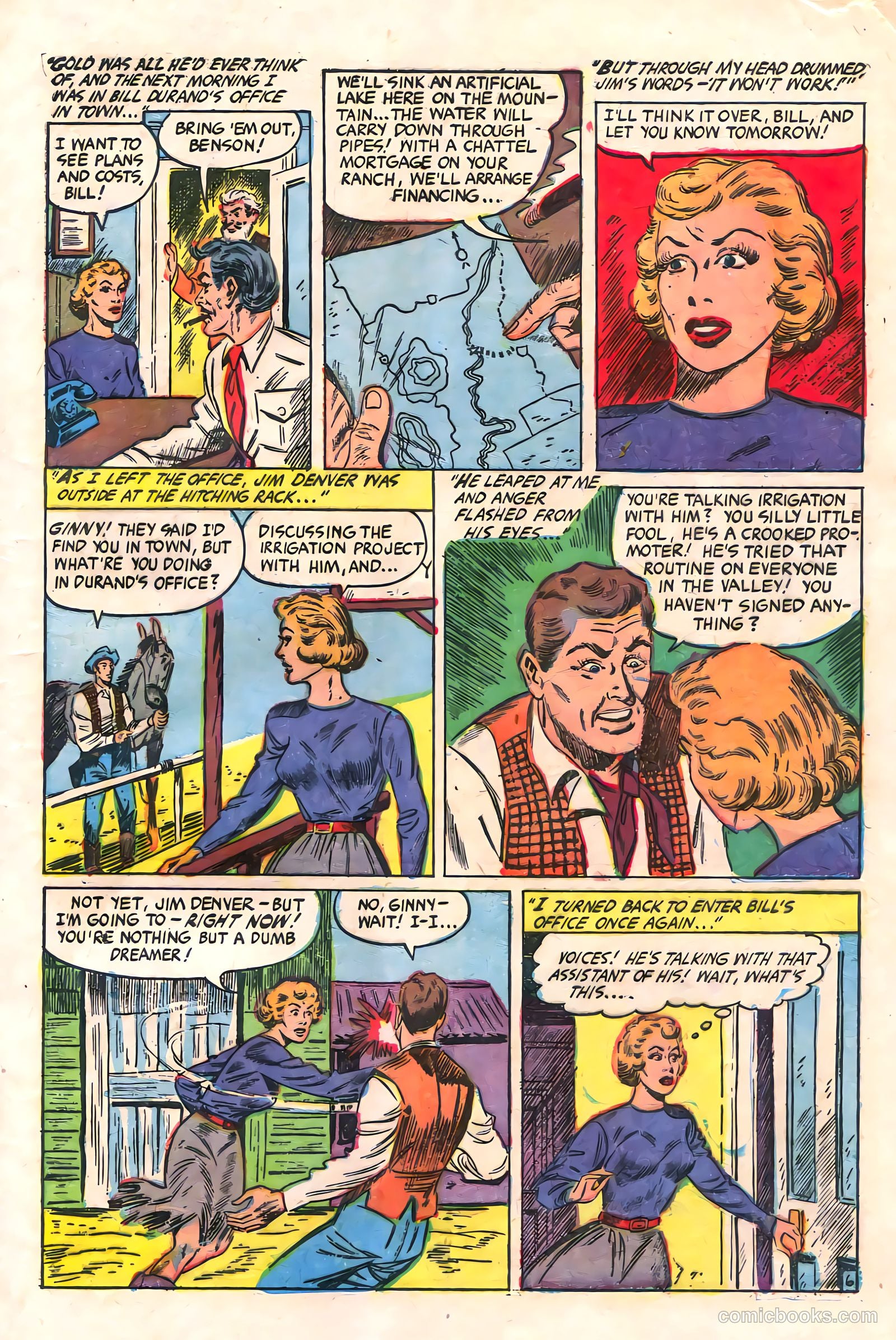 Cowgirl Romances #11 (1952) — page 9 of 36