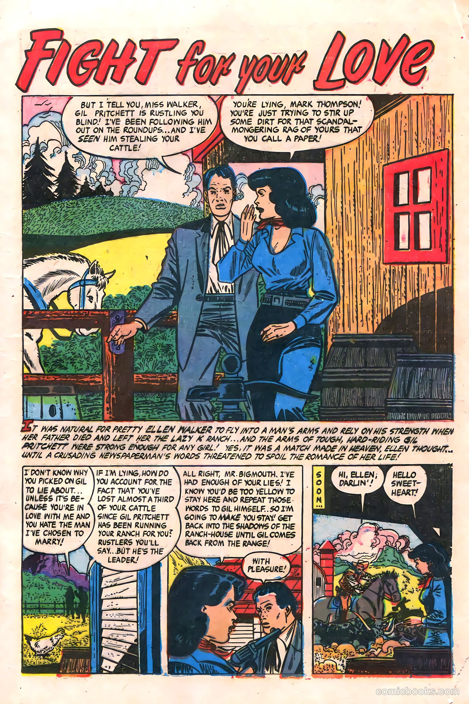 Cowgirl Romances #11 (1952) — page 13 of 36