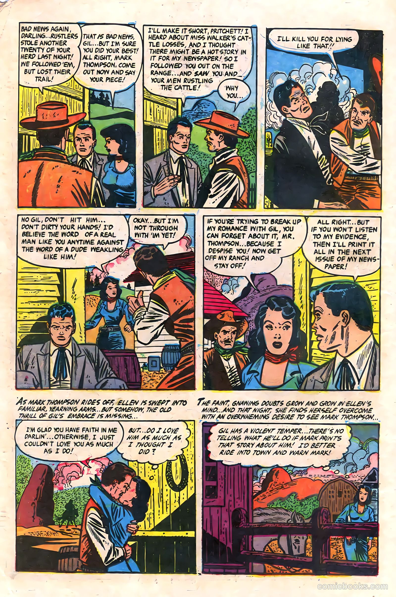 Cowgirl Romances #11 (1952) — page 14 of 36