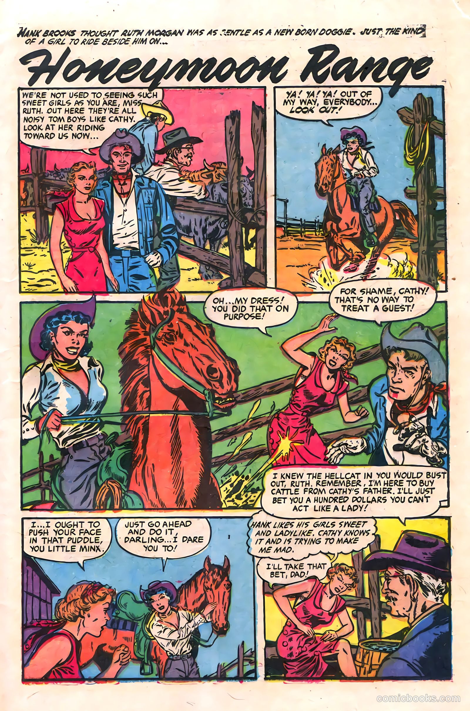 Cowgirl Romances #11 (1952) — page 21 of 36