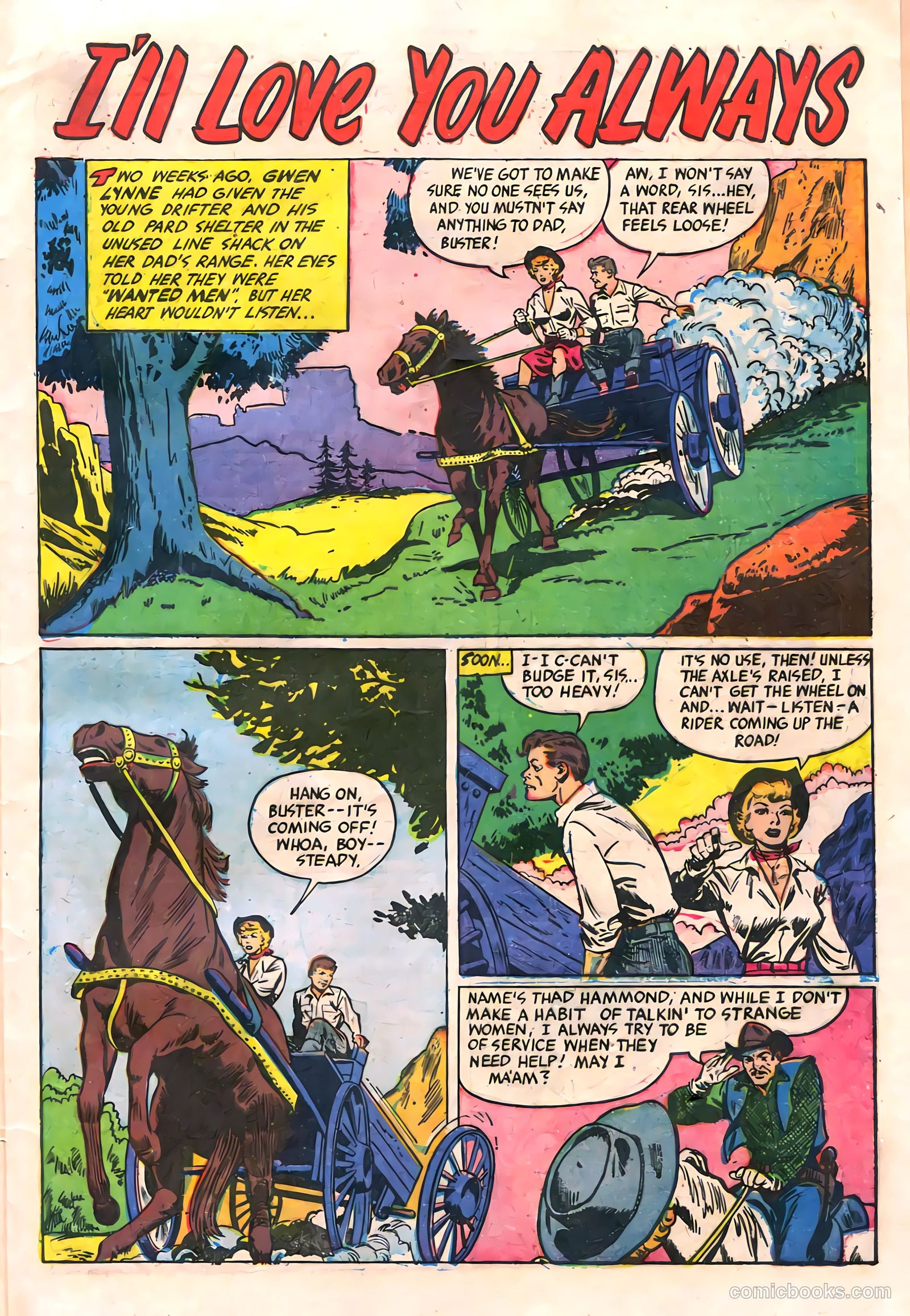 Cowgirl Romances #11 (1952) — page 29 of 36