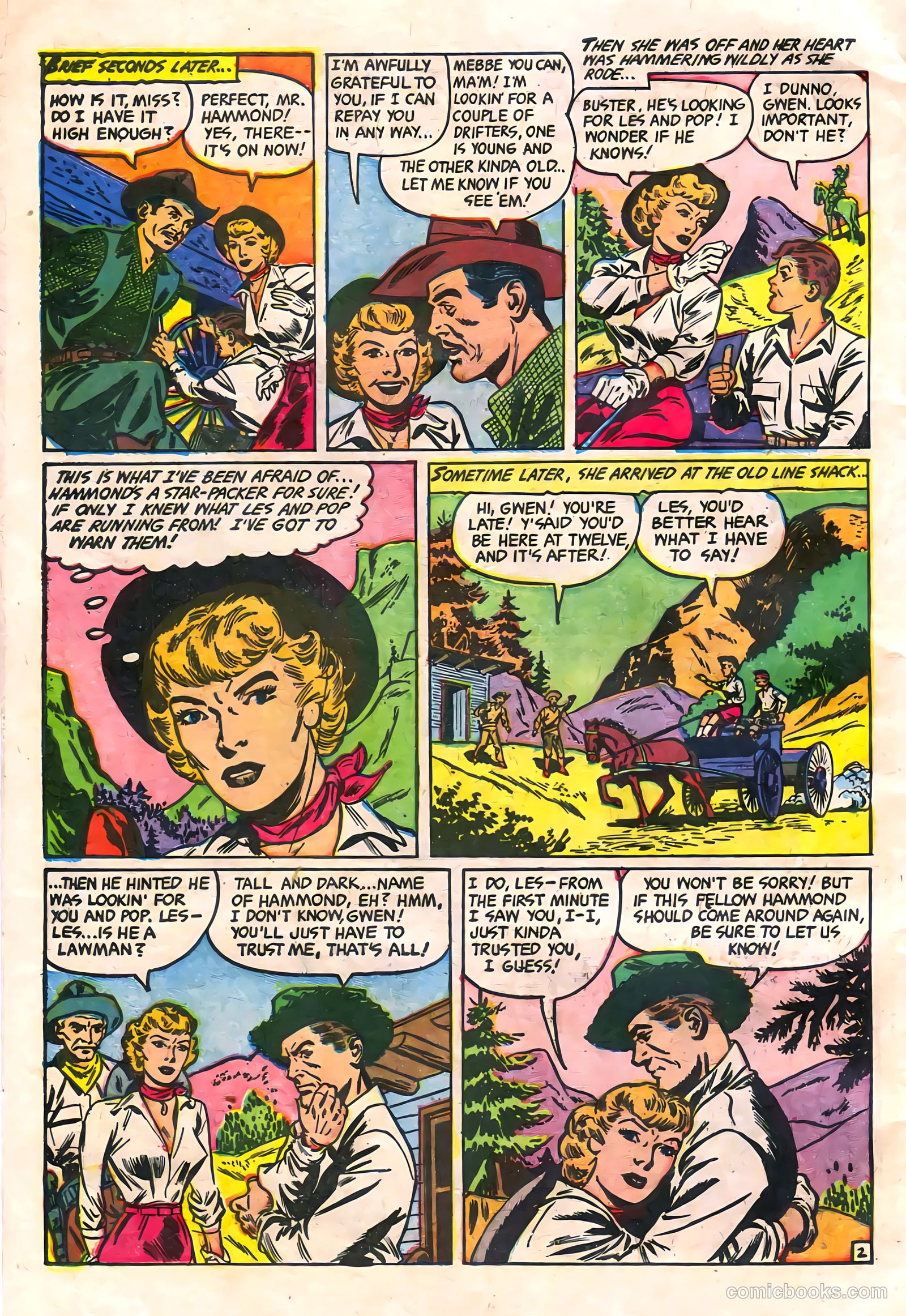Cowgirl Romances #11 (1952) — page 30 of 36