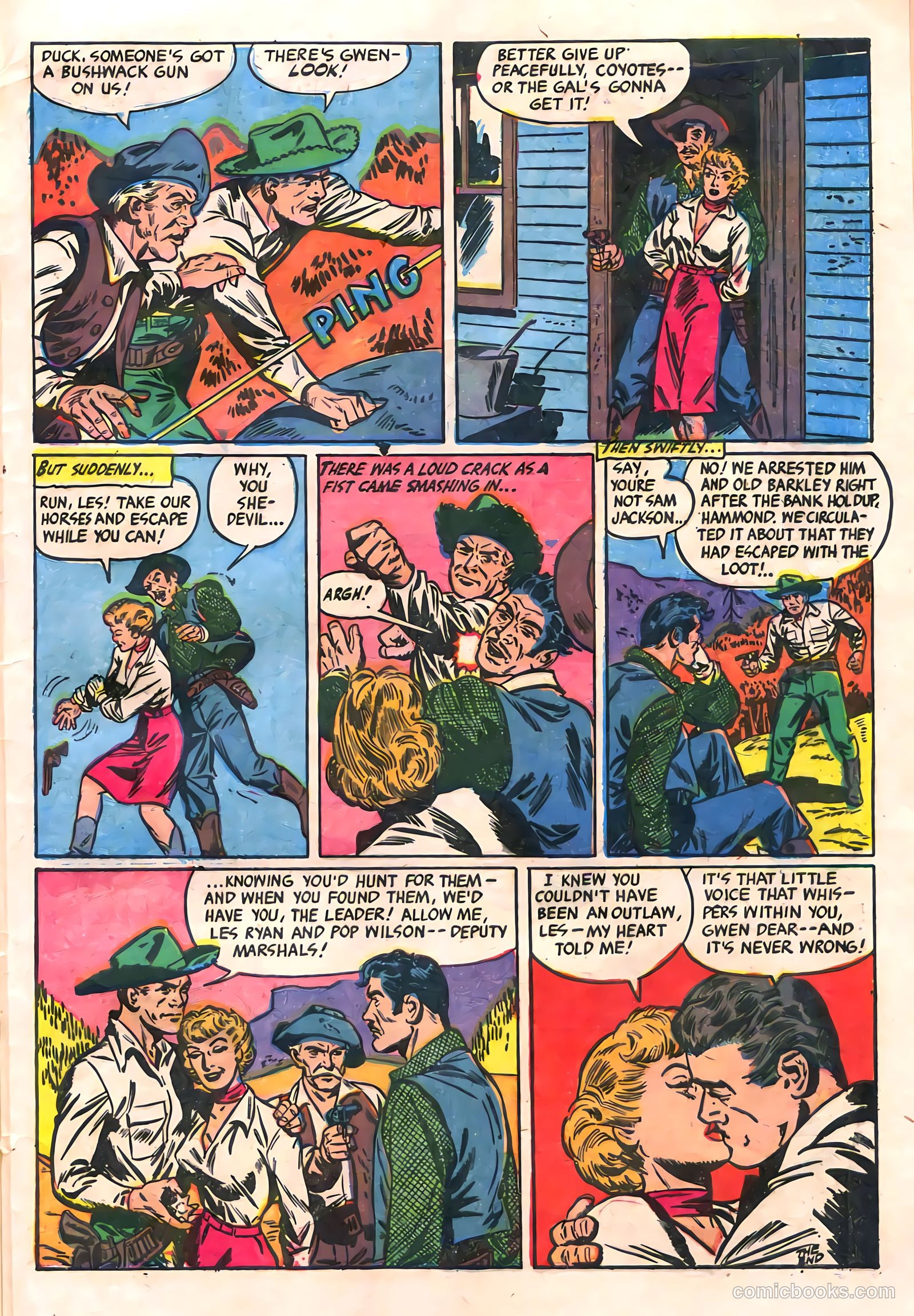 Cowgirl Romances #11 (1952) — page 33 of 36