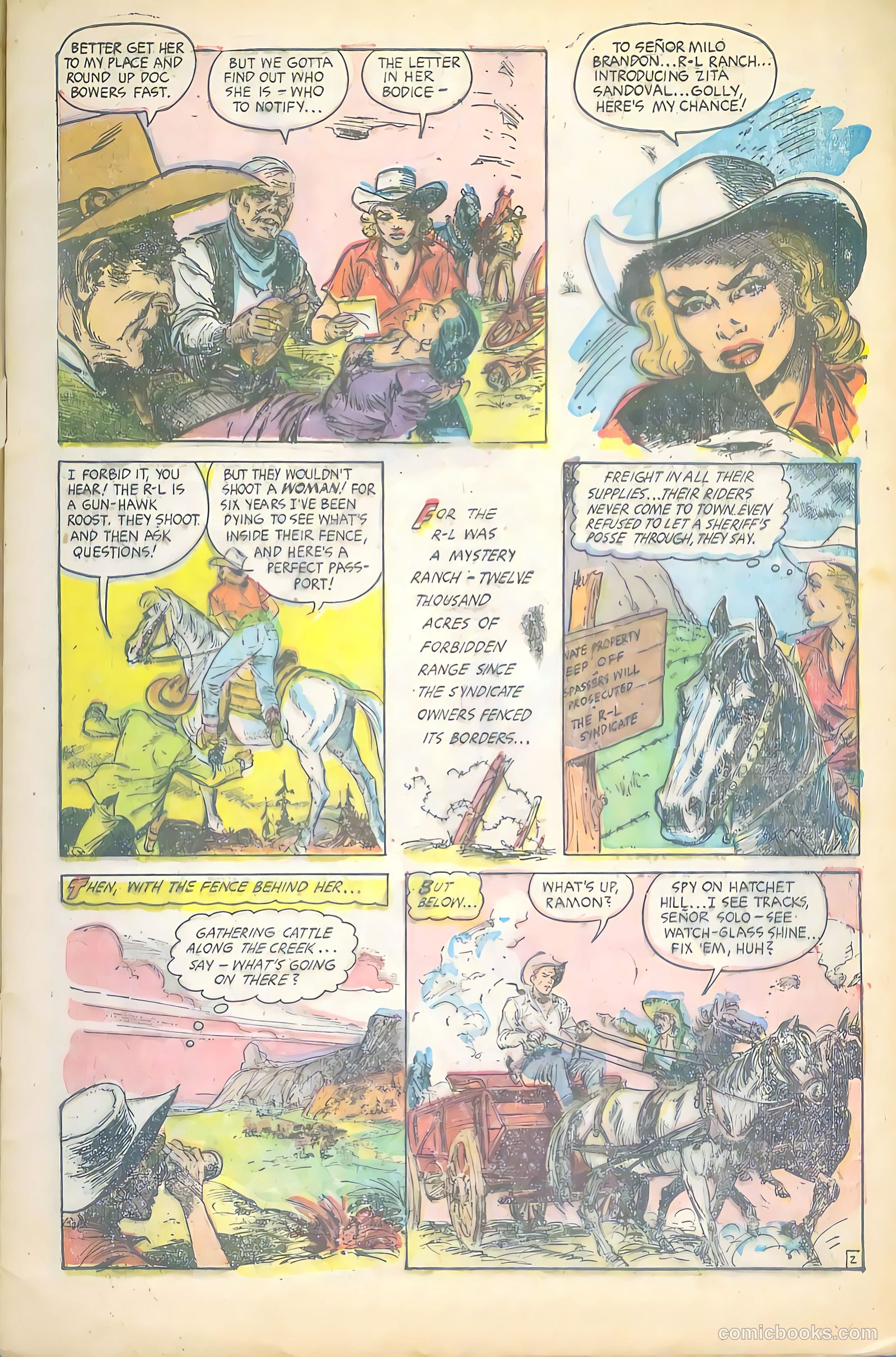 Cowgirl Romances #12 (1953) — page 6 of 37