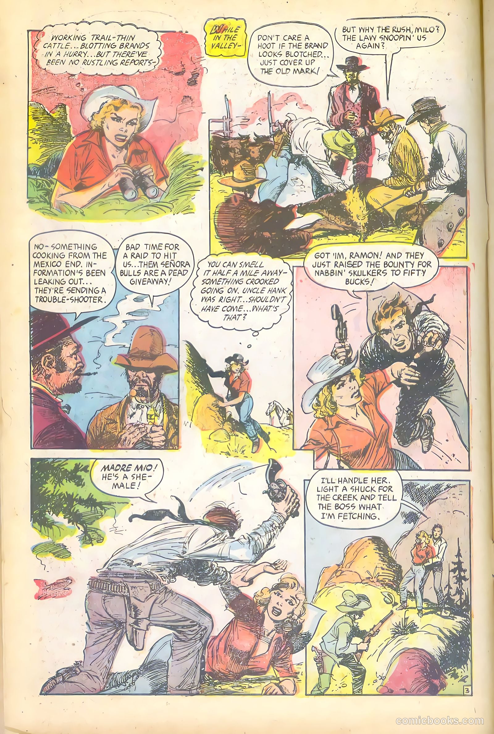 Cowgirl Romances #12 (1953) — page 7 of 37