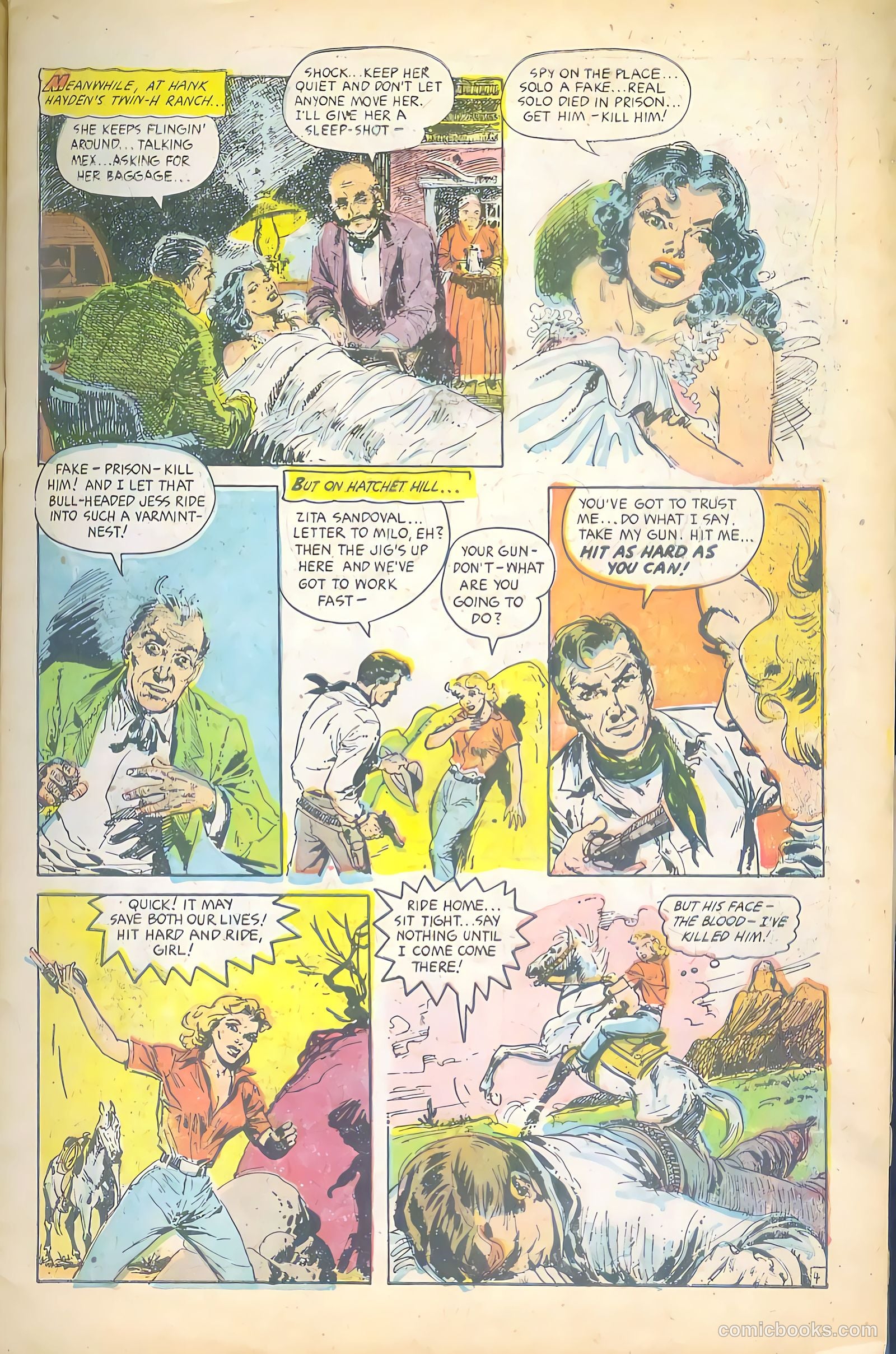 Cowgirl Romances #12 (1953) — page 8 of 37