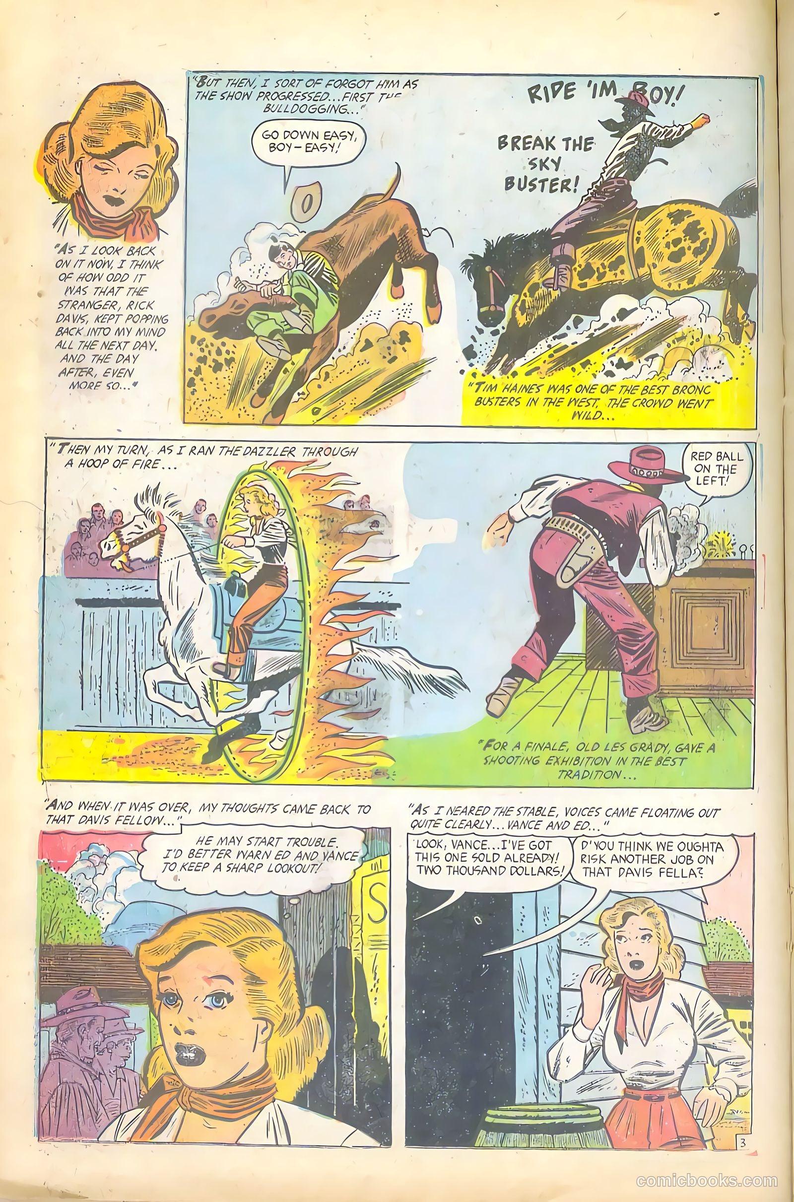 Cowgirl Romances #12 (1953) — page 15 of 37