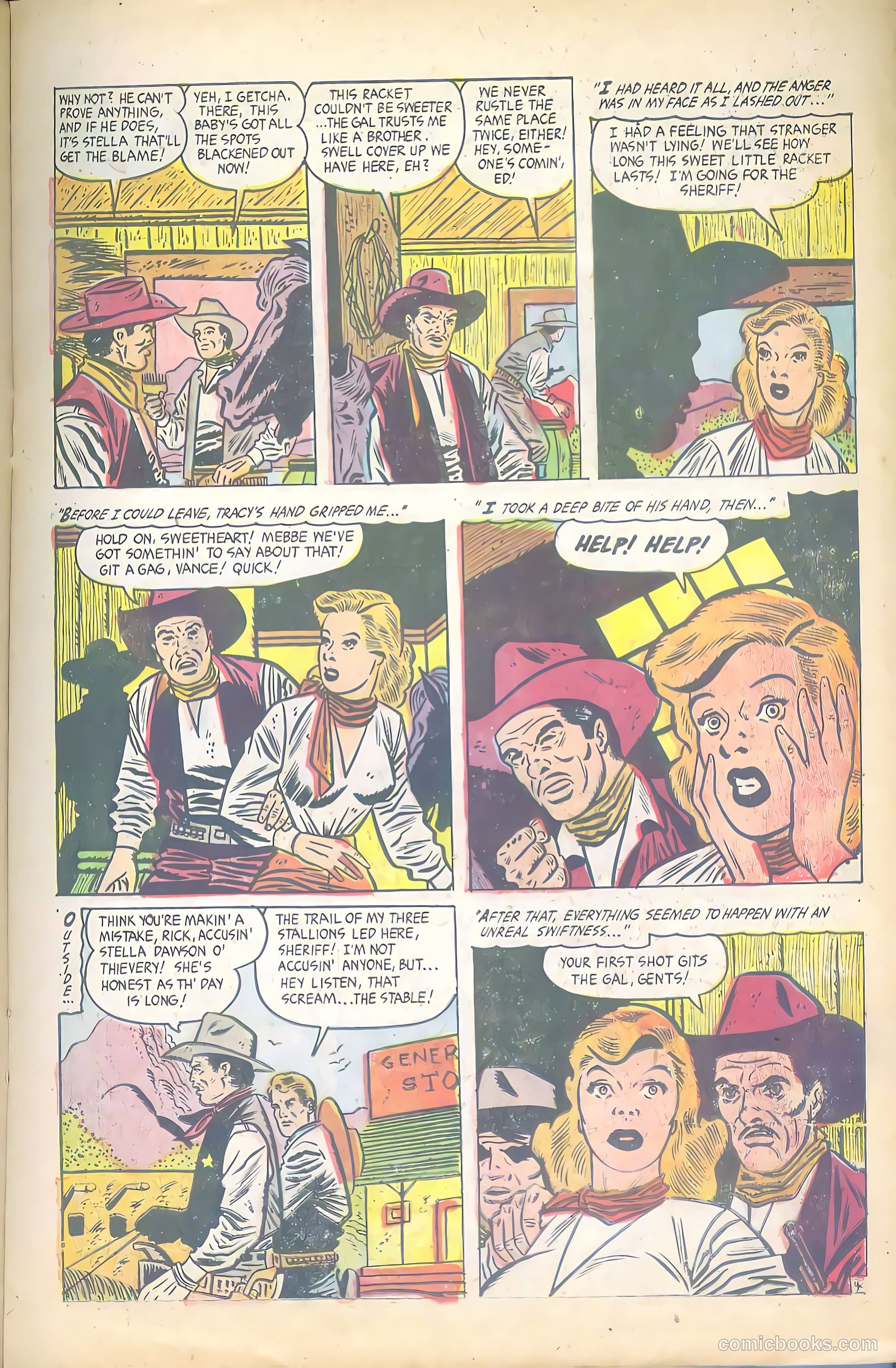 Cowgirl Romances #12 (1953) — page 16 of 37