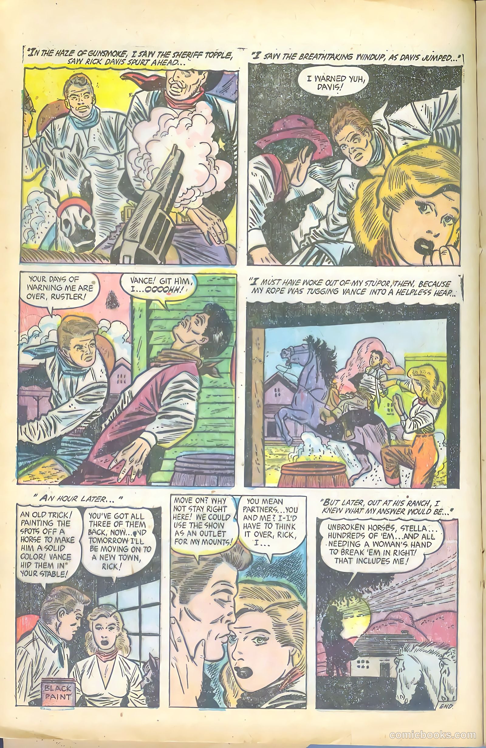 Cowgirl Romances #12 (1953) — page 17 of 37