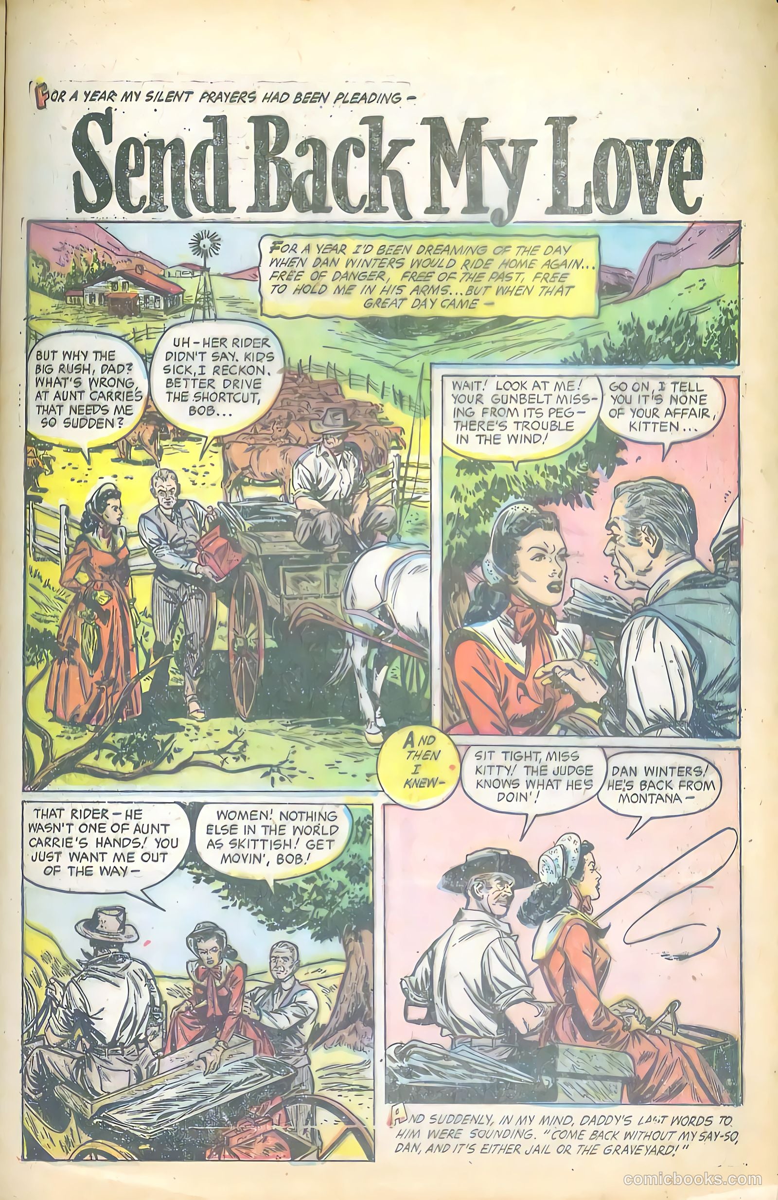 Cowgirl Romances #12 (1953) — page 22 of 37