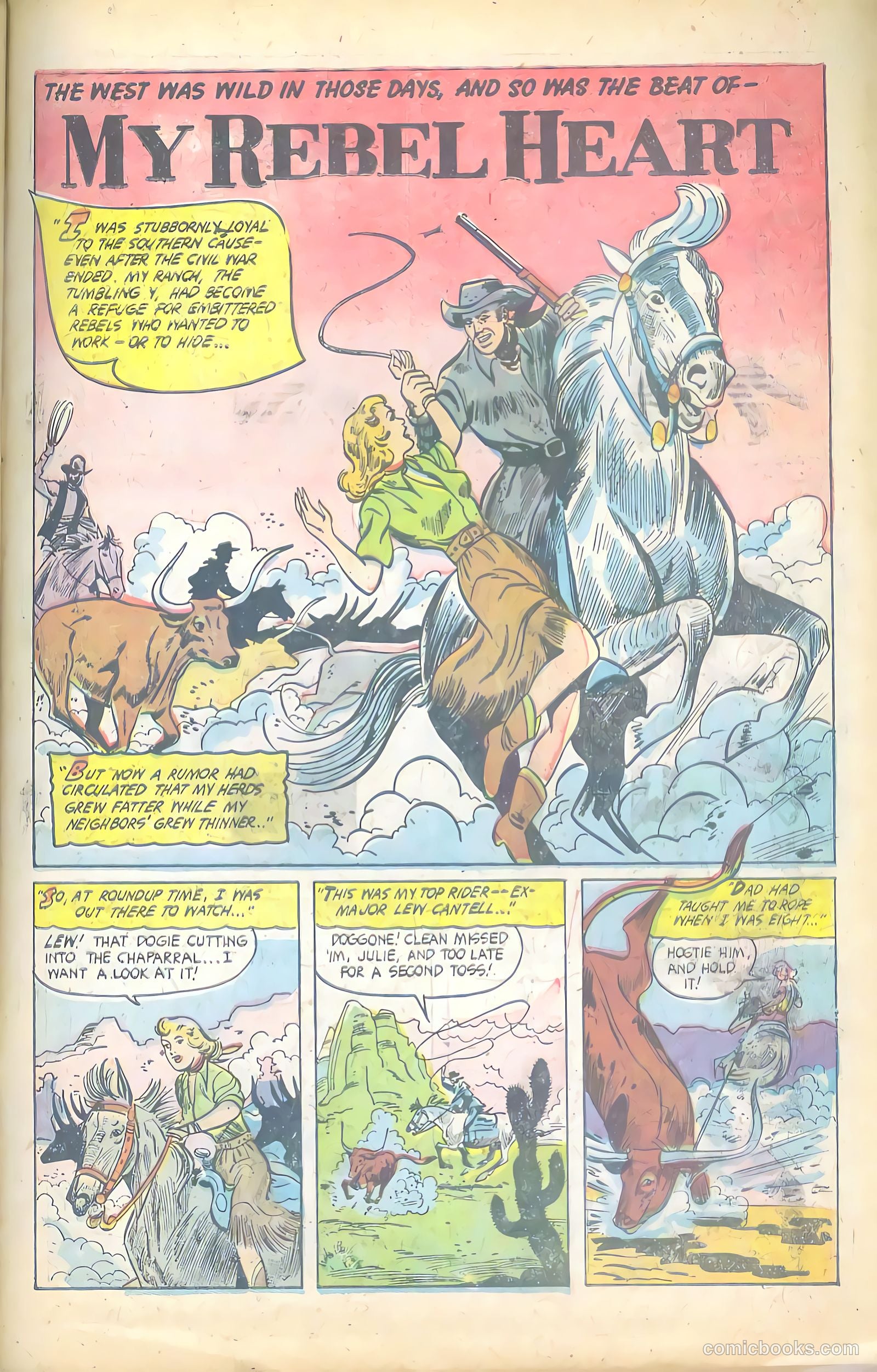 Cowgirl Romances #12 (1953) — page 28 of 37
