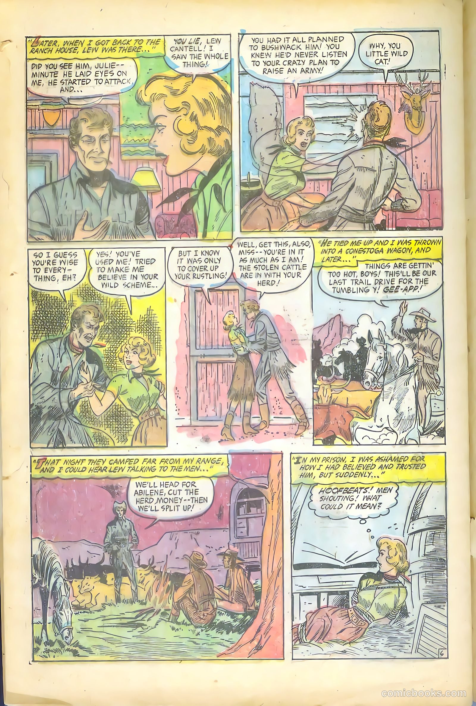Cowgirl Romances #12 (1953) — page 33 of 37