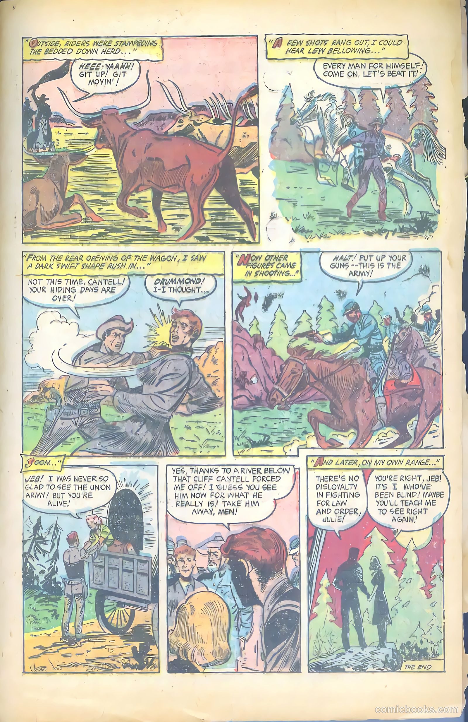 Cowgirl Romances #12 (1953) — page 34 of 37