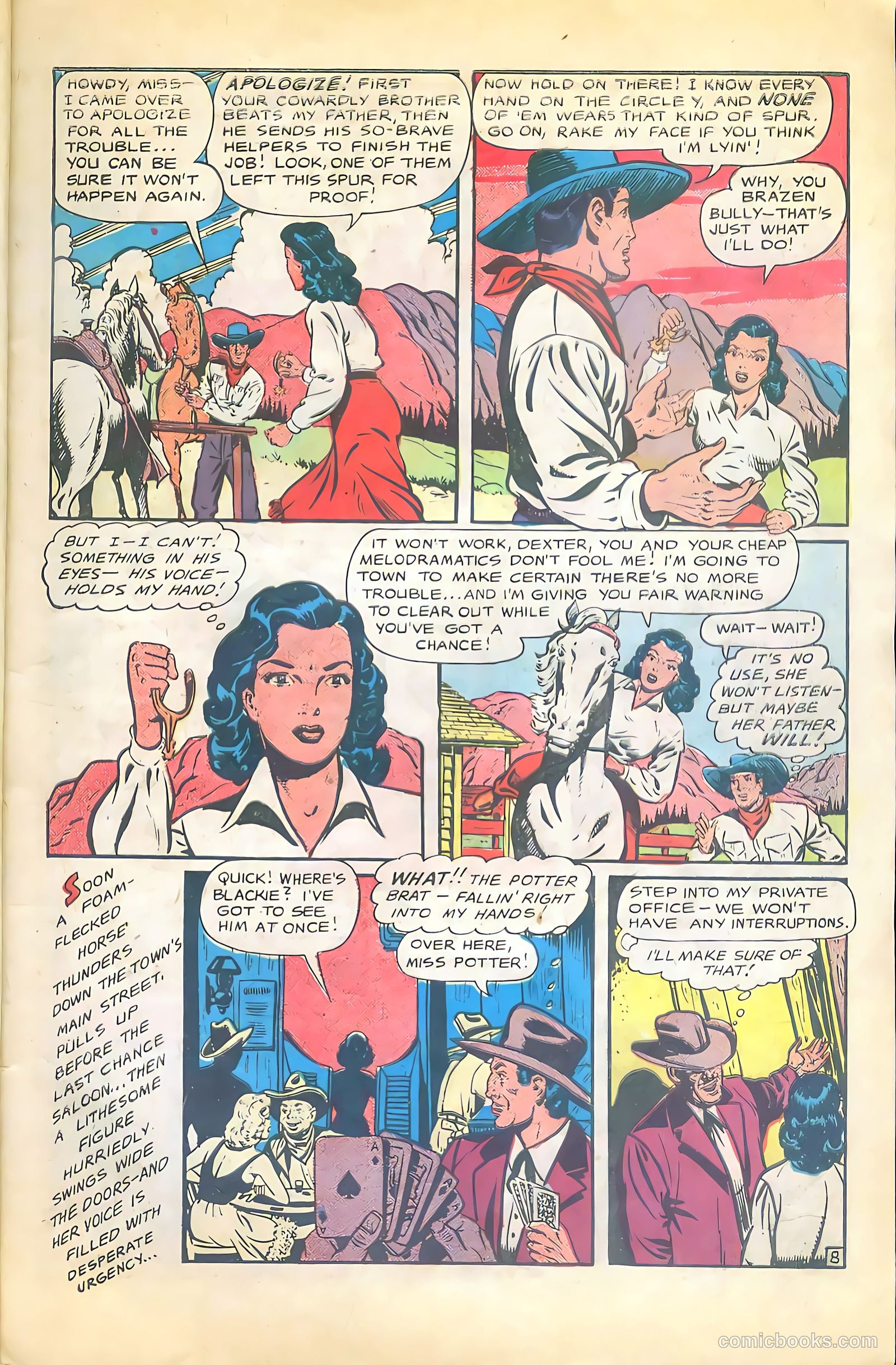 Cowgirl Romances #2 (1950) — page 10 of 51