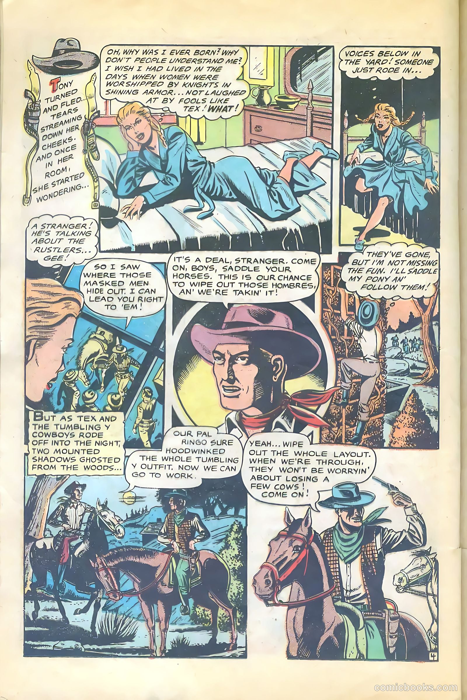 Cowgirl Romances #2 (1950) — page 35 of 51