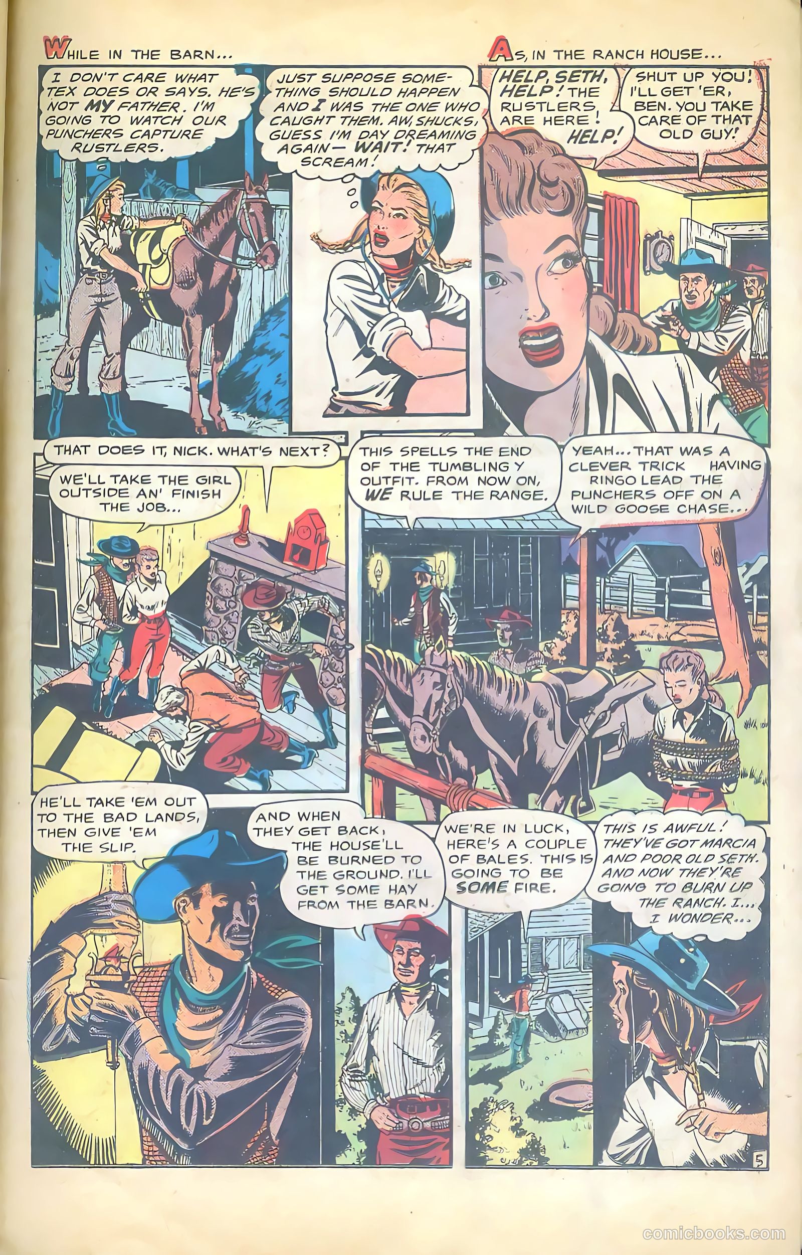 Cowgirl Romances #2 (1950) — page 36 of 51