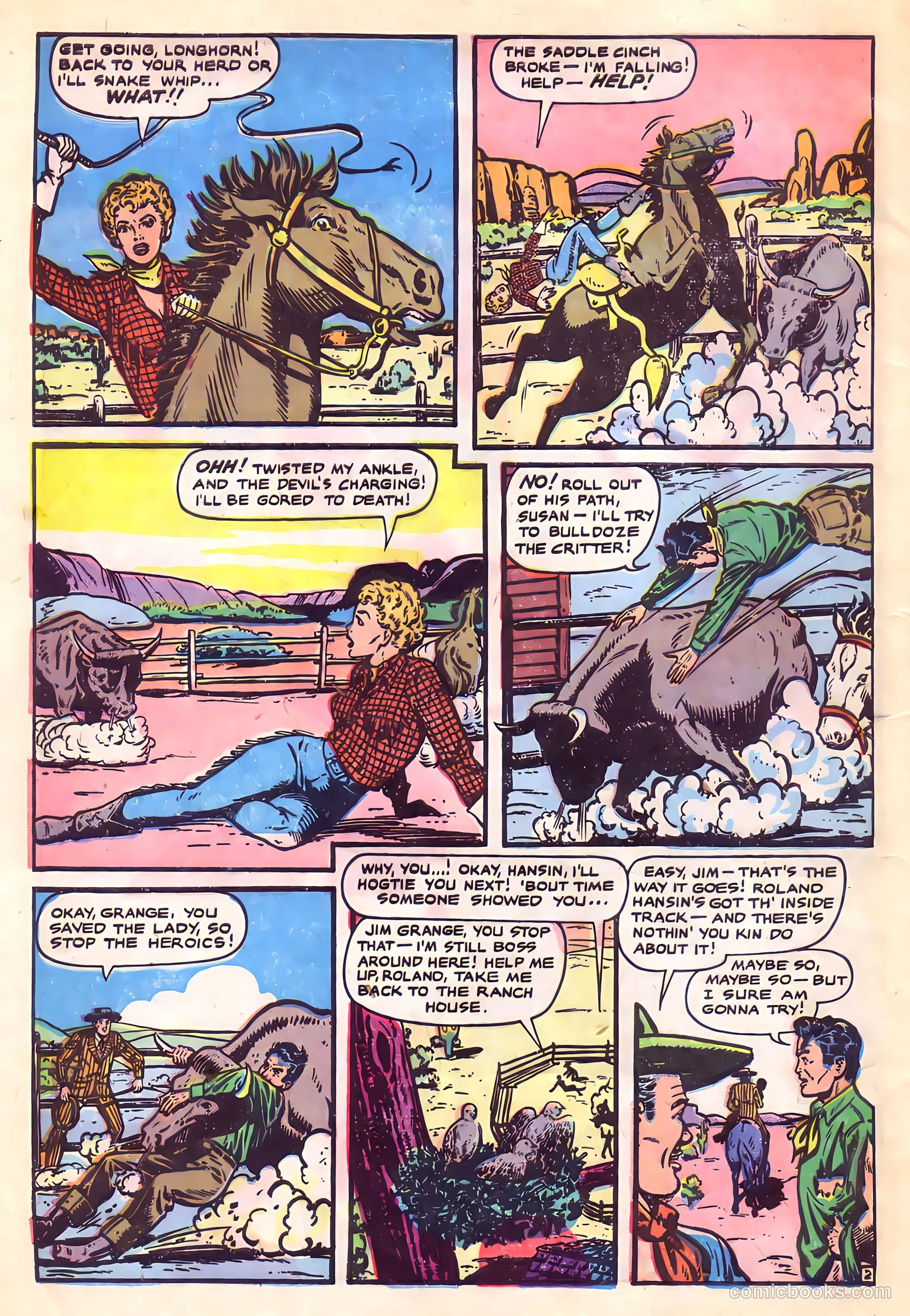Cowgirl Romances #4 (1951) — page 4 of 36