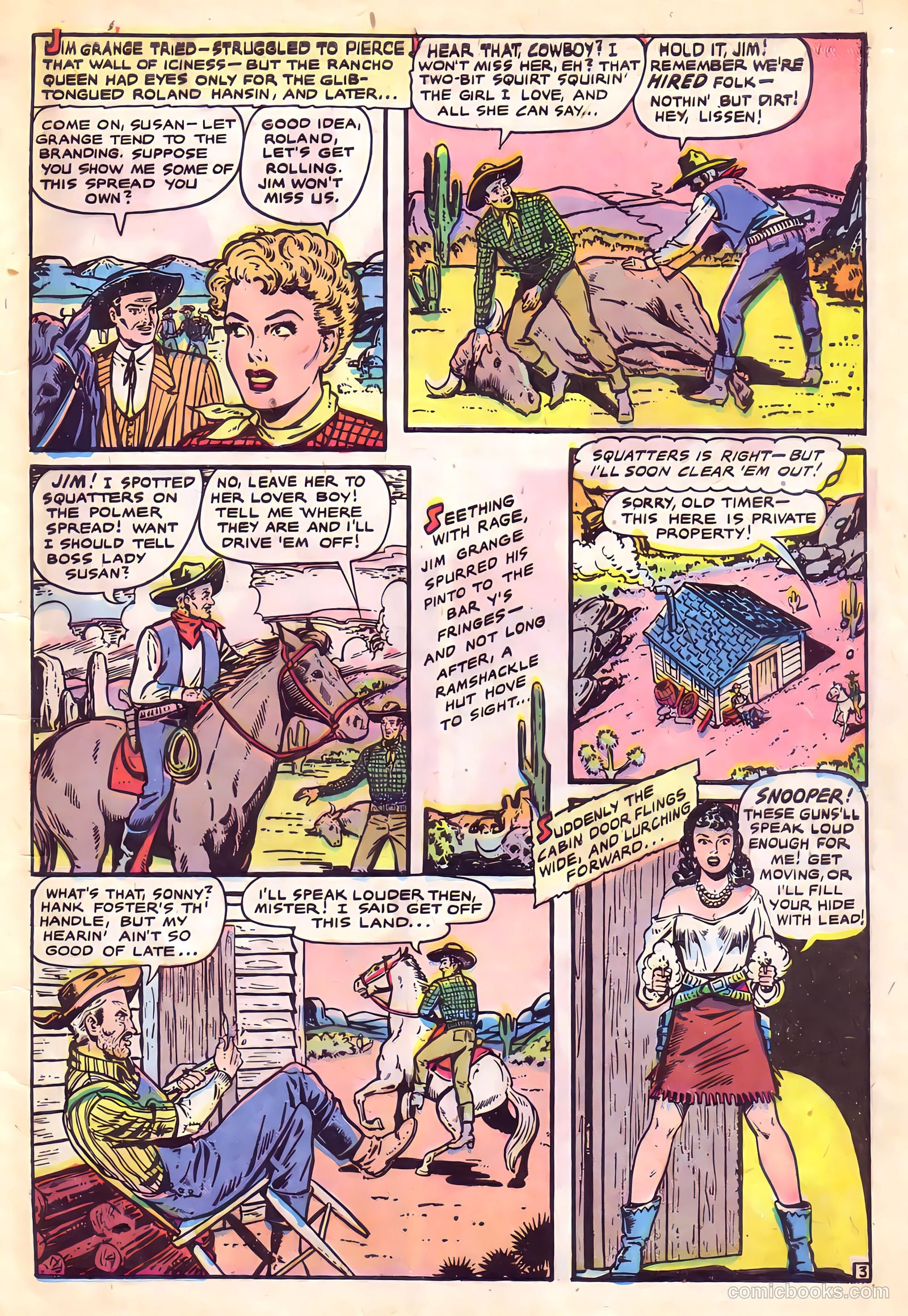 Cowgirl Romances #4 (1951) — page 5 of 36