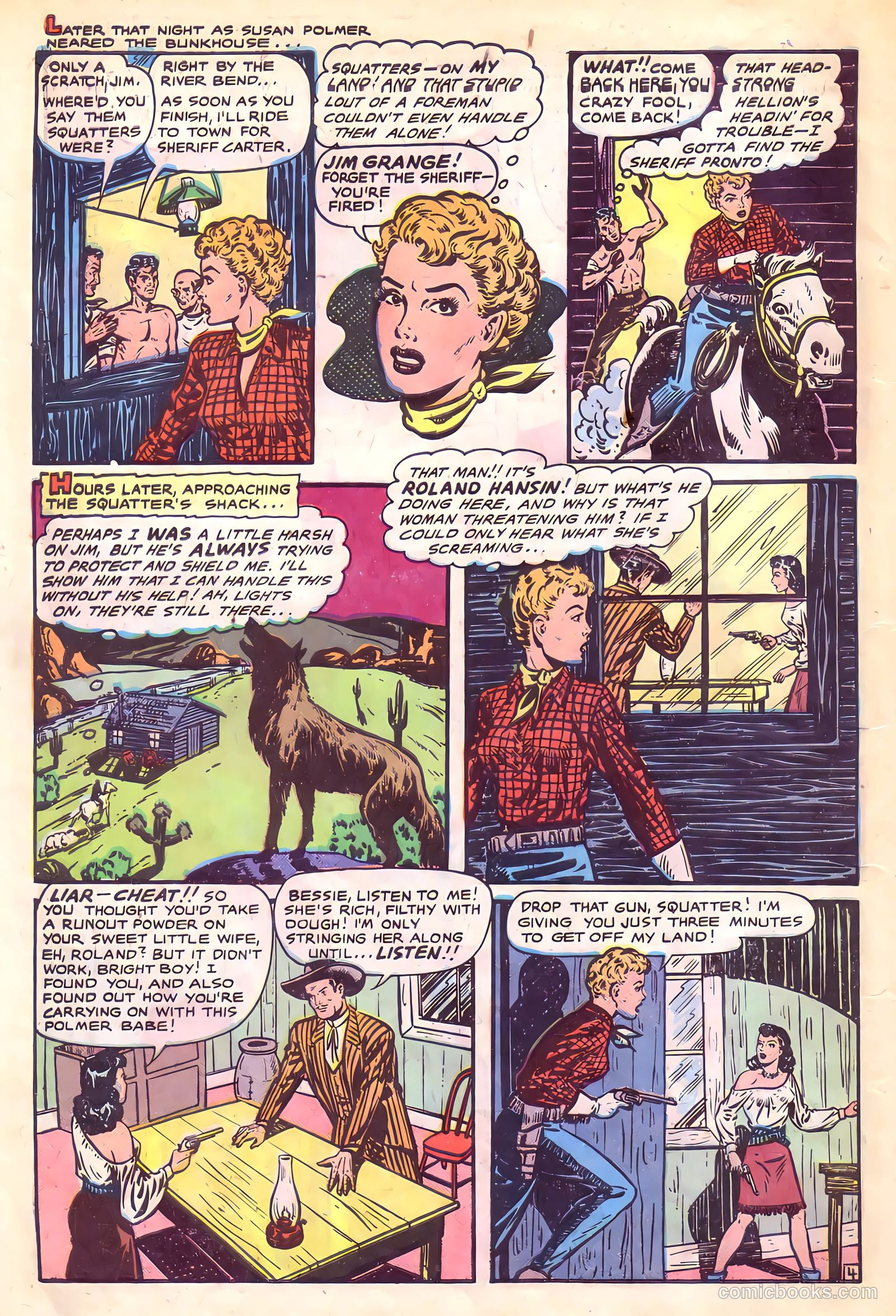 Cowgirl Romances #4 (1951) — page 6 of 36