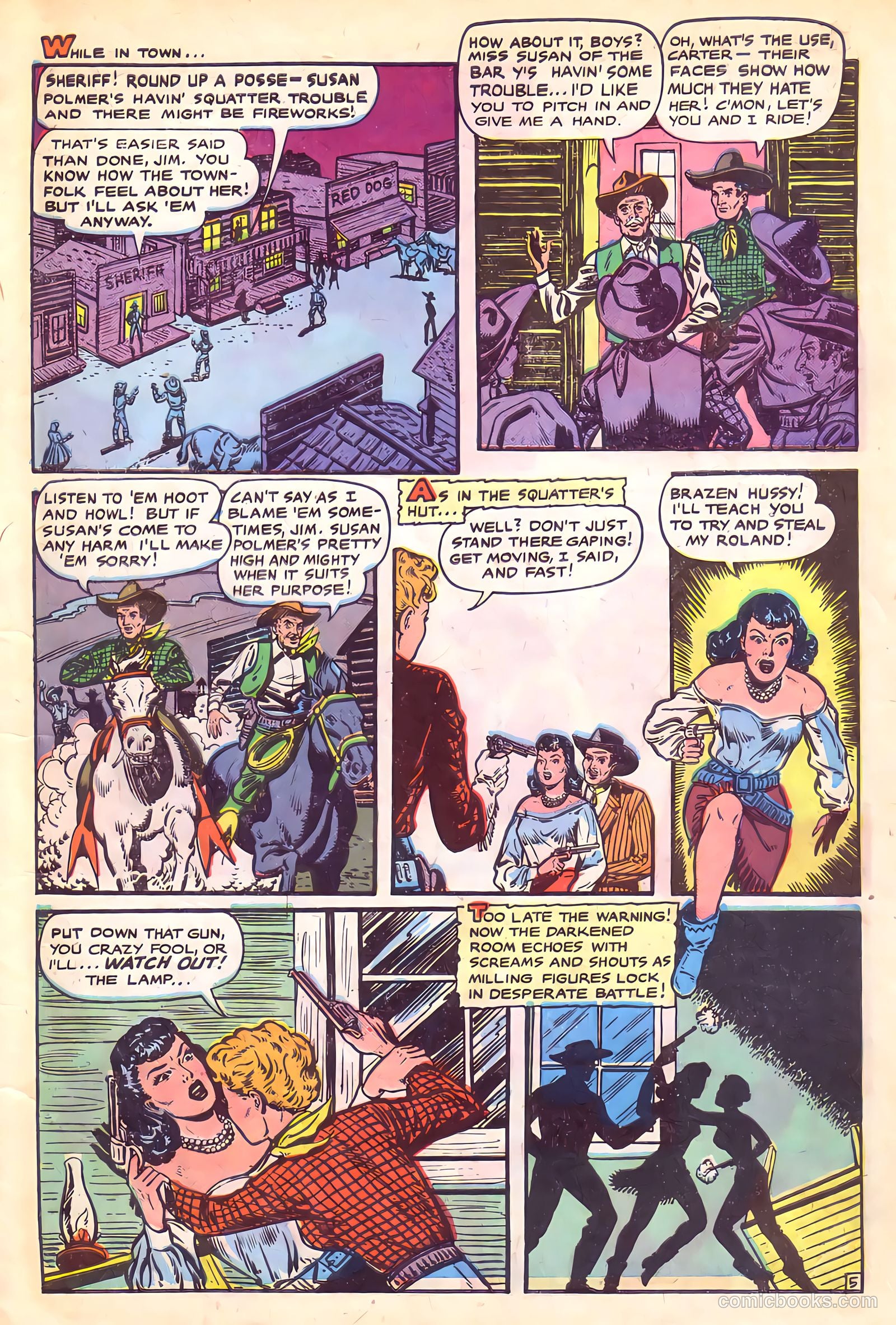 Cowgirl Romances #4 (1951) — page 7 of 36