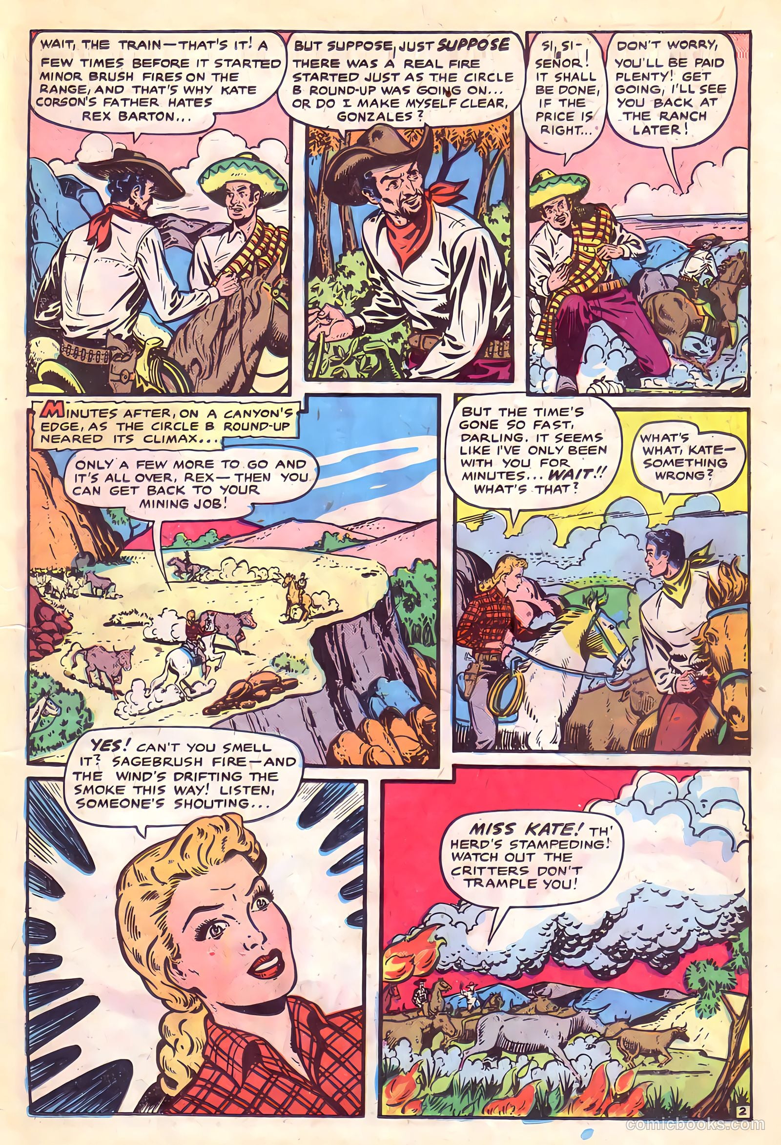 Cowgirl Romances #4 (1951) — page 15 of 36