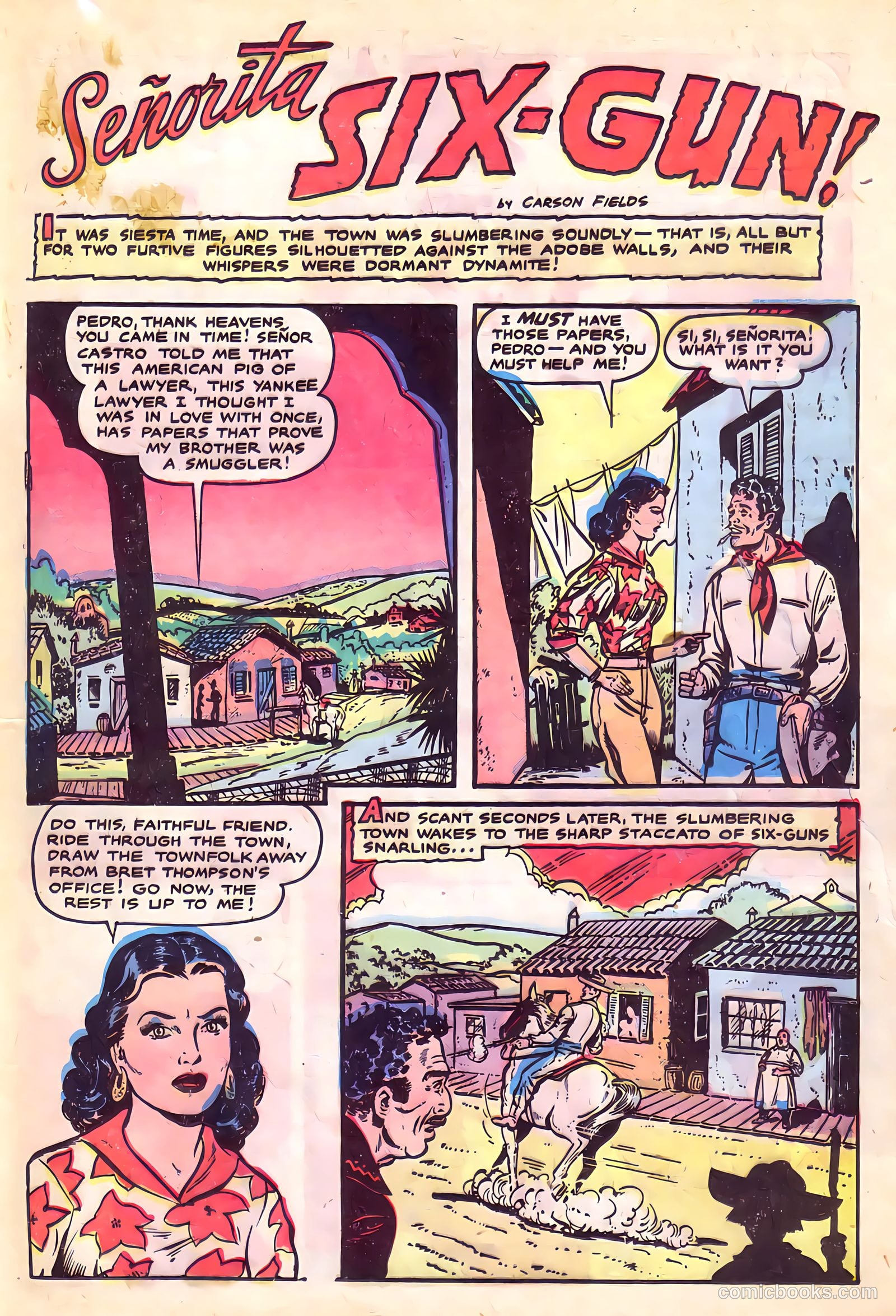 Cowgirl Romances #4 (1951) — page 21 of 36