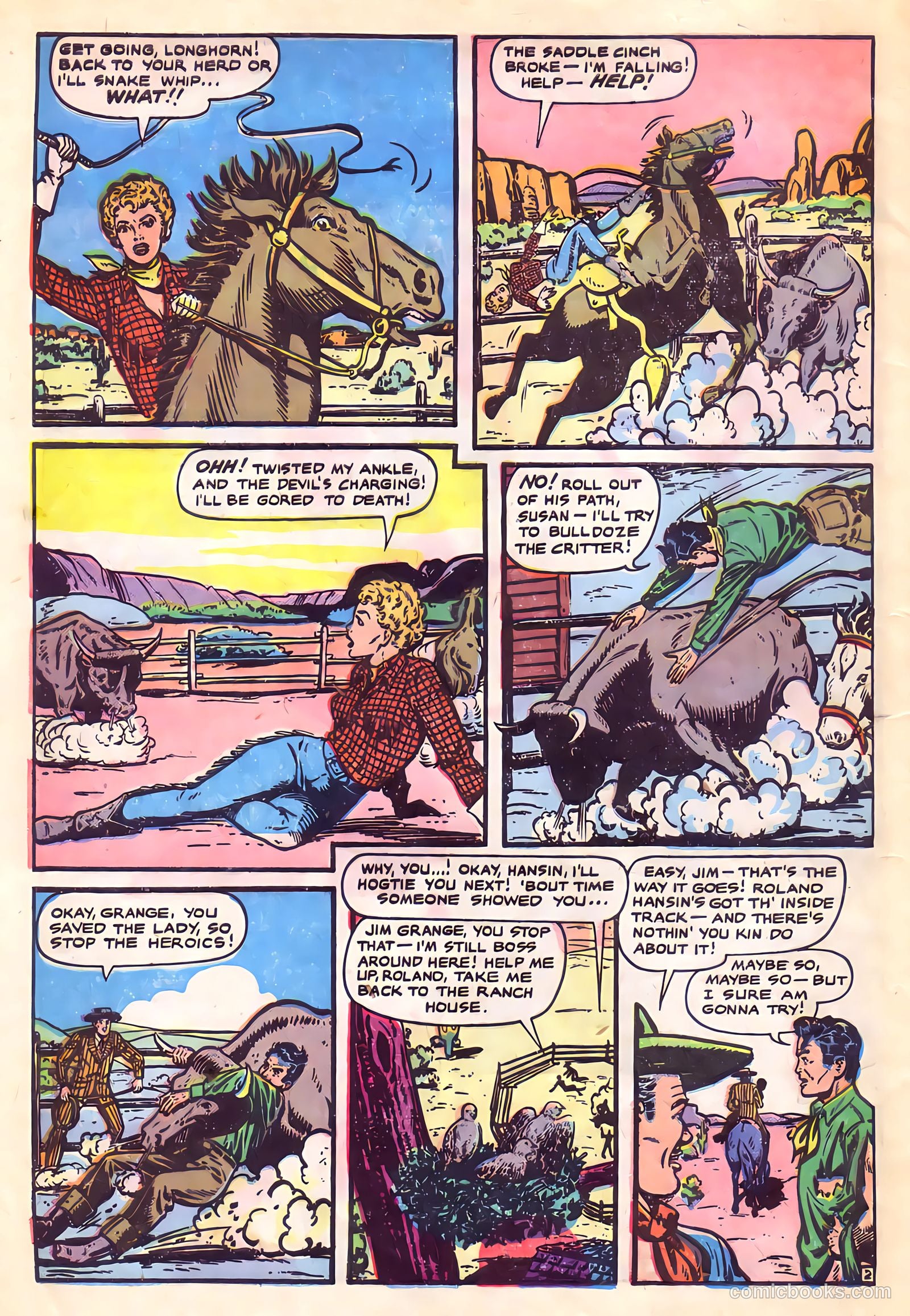 Cowgirl Romances #4 (1951) — page 4 of 36