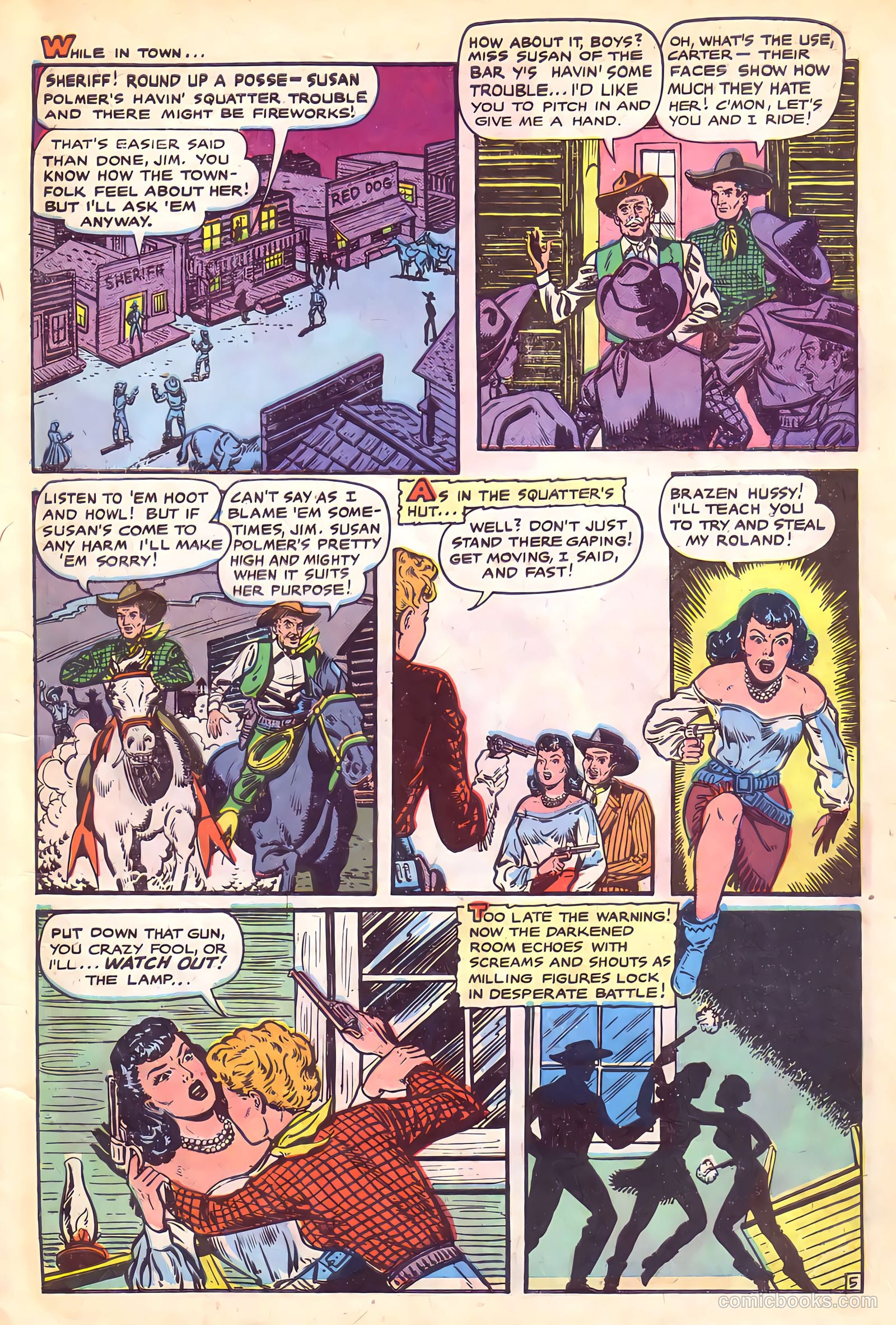 Cowgirl Romances #4 (1951) — page 7 of 36