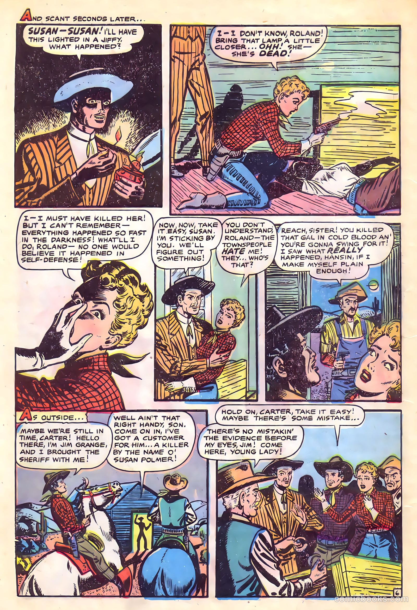 Cowgirl Romances #4 (1951) — page 8 of 36