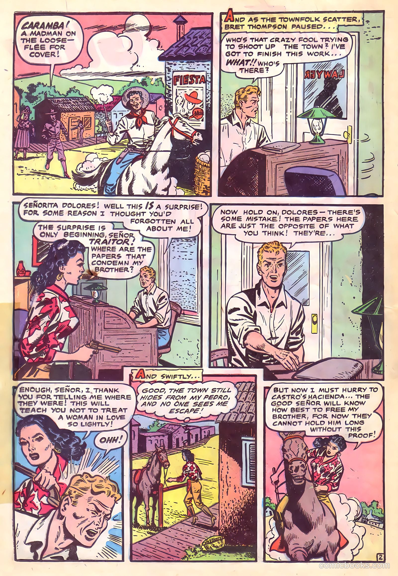 Cowgirl Romances #4 (1951) — page 22 of 36