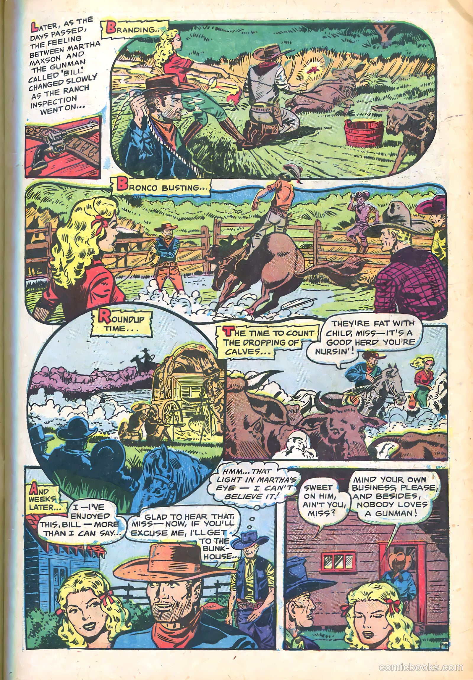 Cowgirl Romances #7 (1951) — page 7 of 36