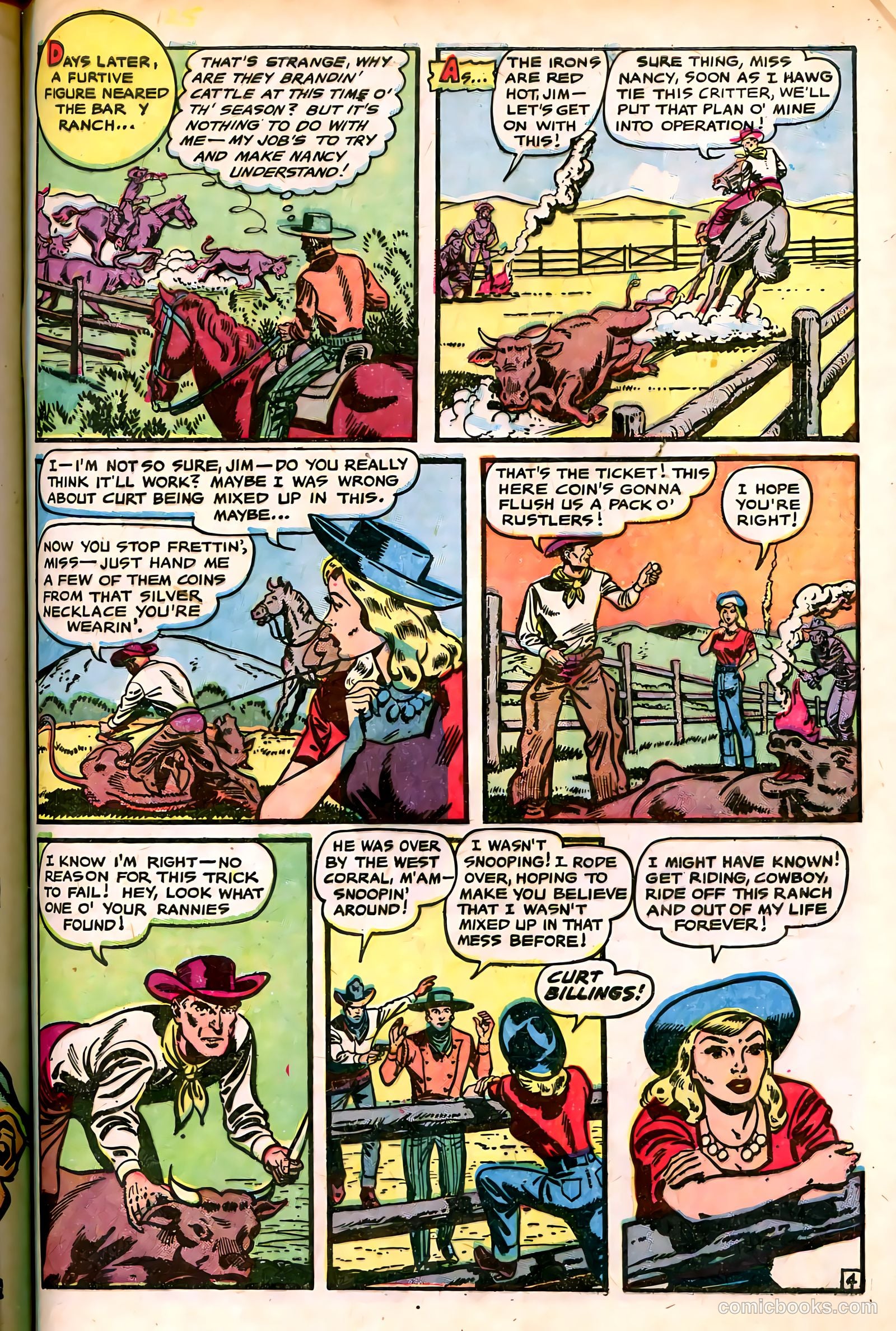 Cowgirl Romances #7 (1951) — page 29 of 36