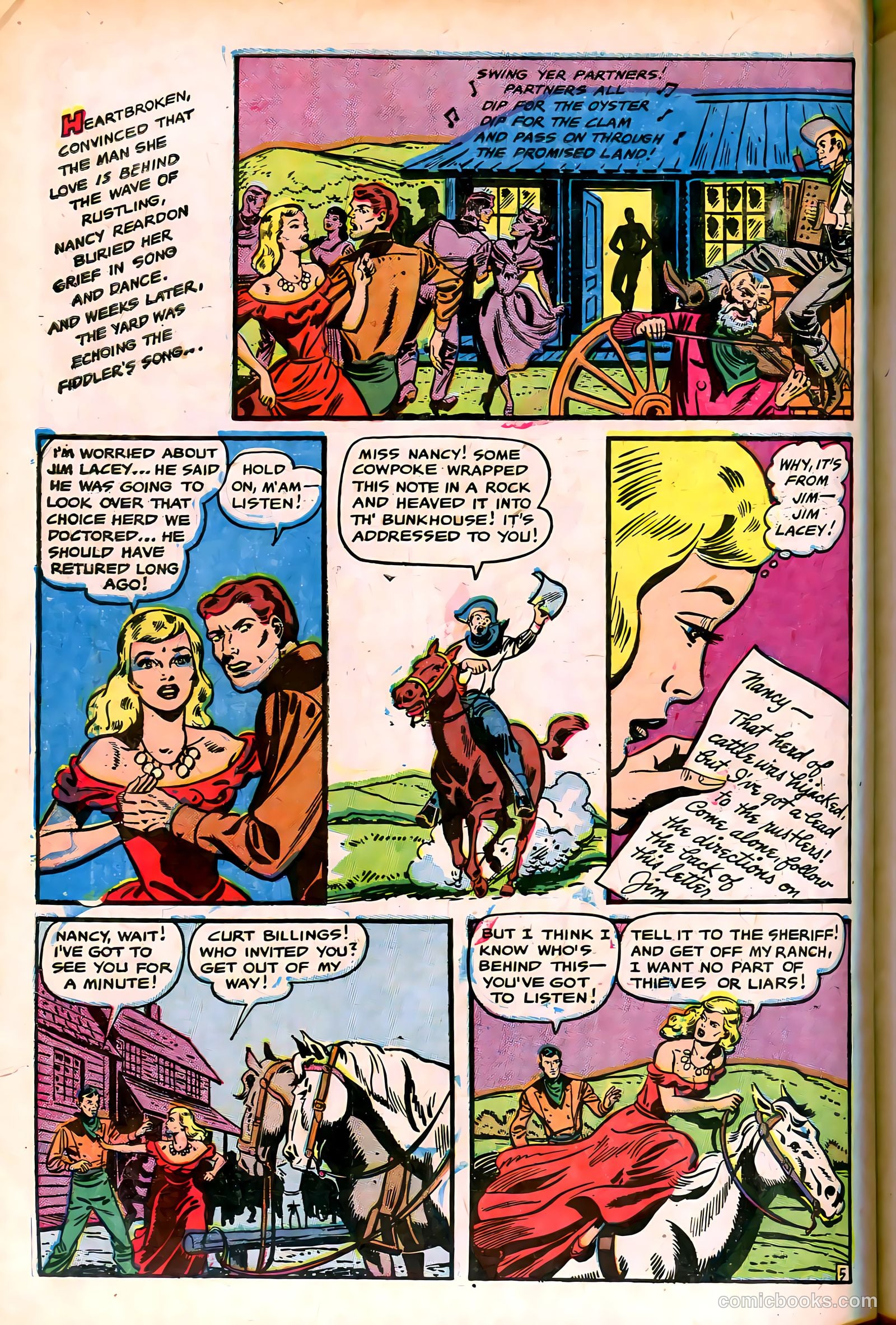 Cowgirl Romances #7 (1951) — page 30 of 36