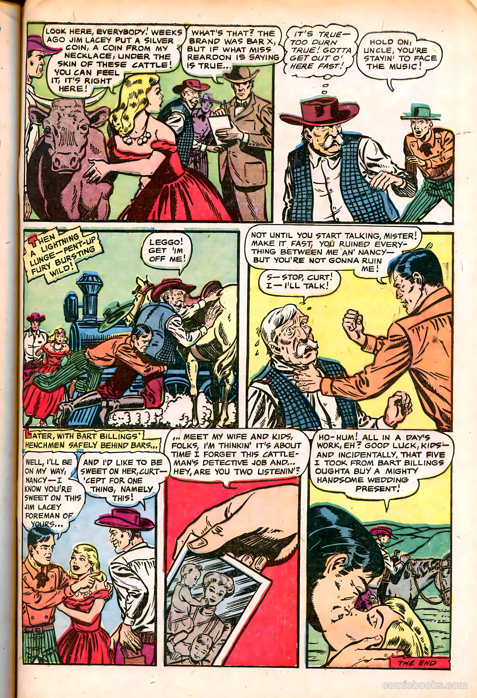 Cowgirl Romances #7 (1951) — page 33 of 36