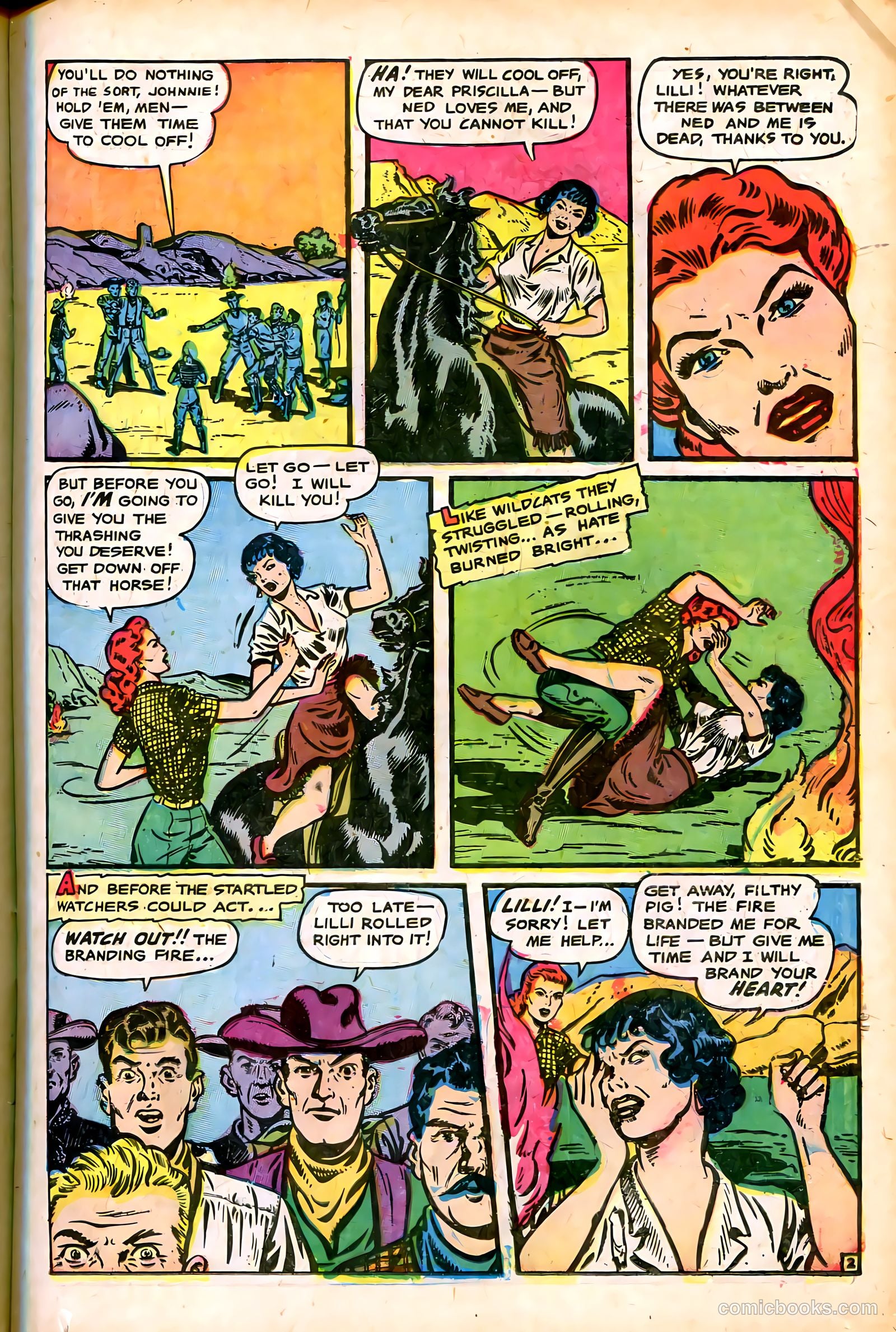 Cowgirl Romances #7 (1951) — page 15 of 36