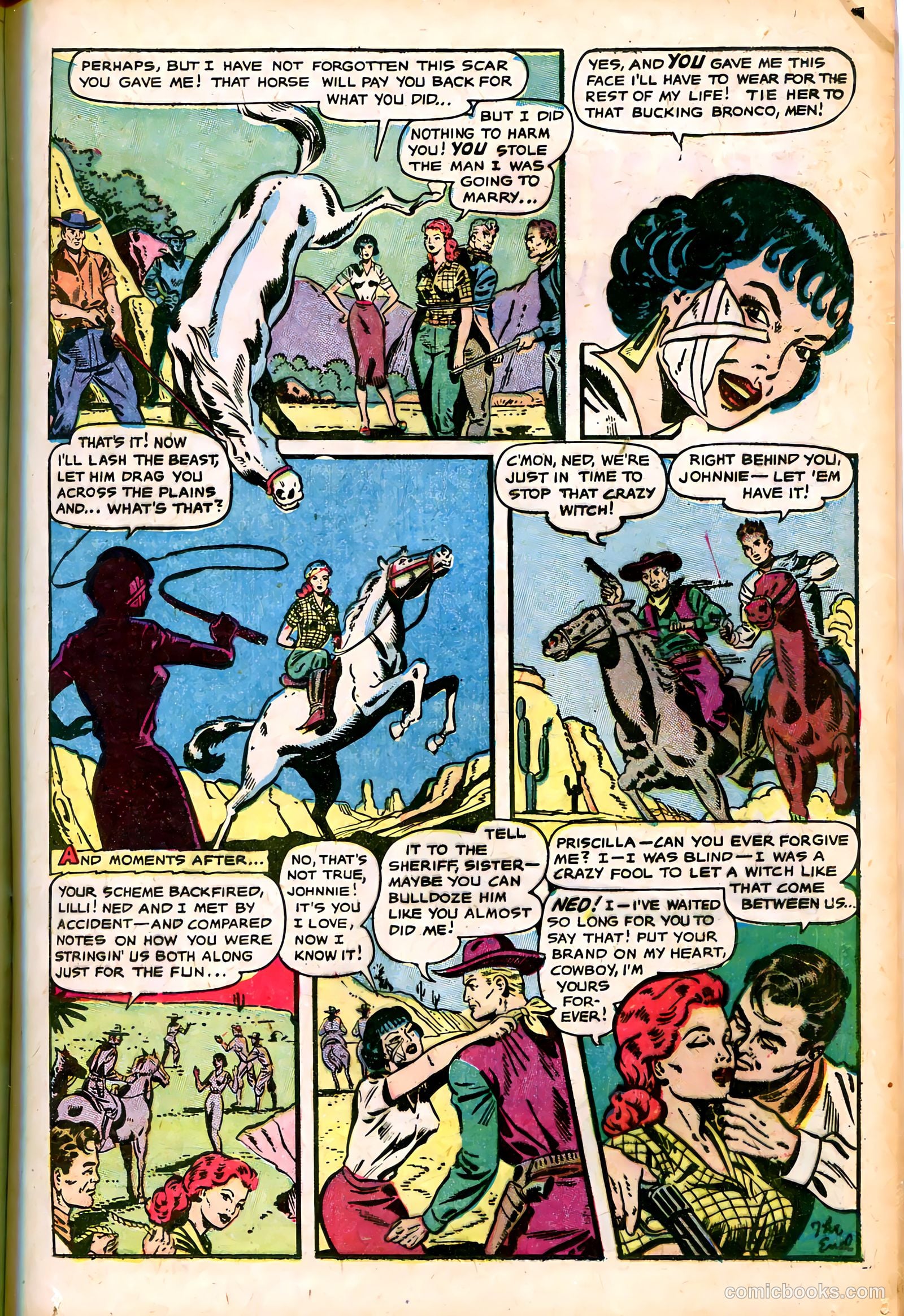 Cowgirl Romances #7 (1951) — page 17 of 36